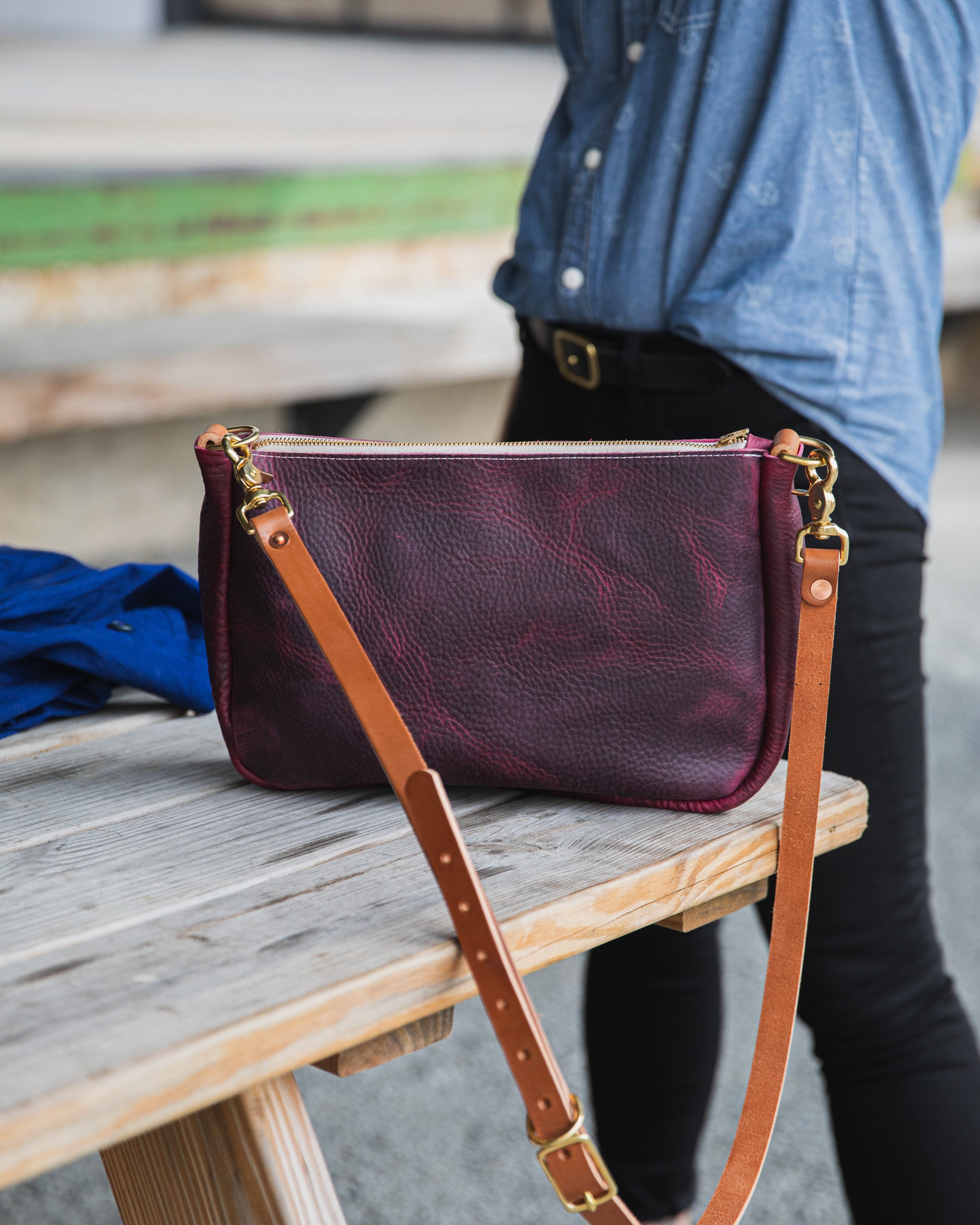 Scratch-and-Dent Purple Kodiak Crossbody Bag