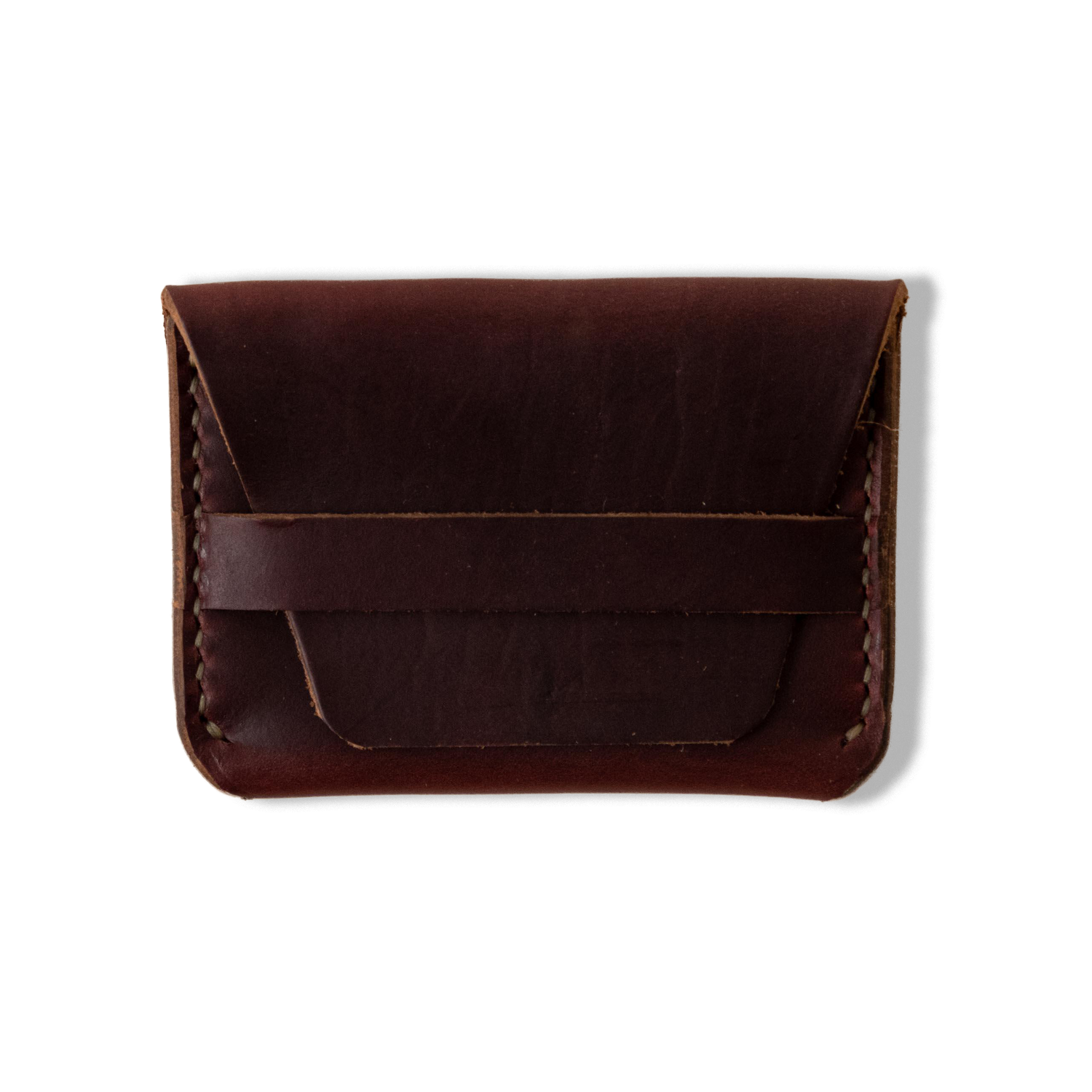 Burgundy Chromexcel Flap Wallet