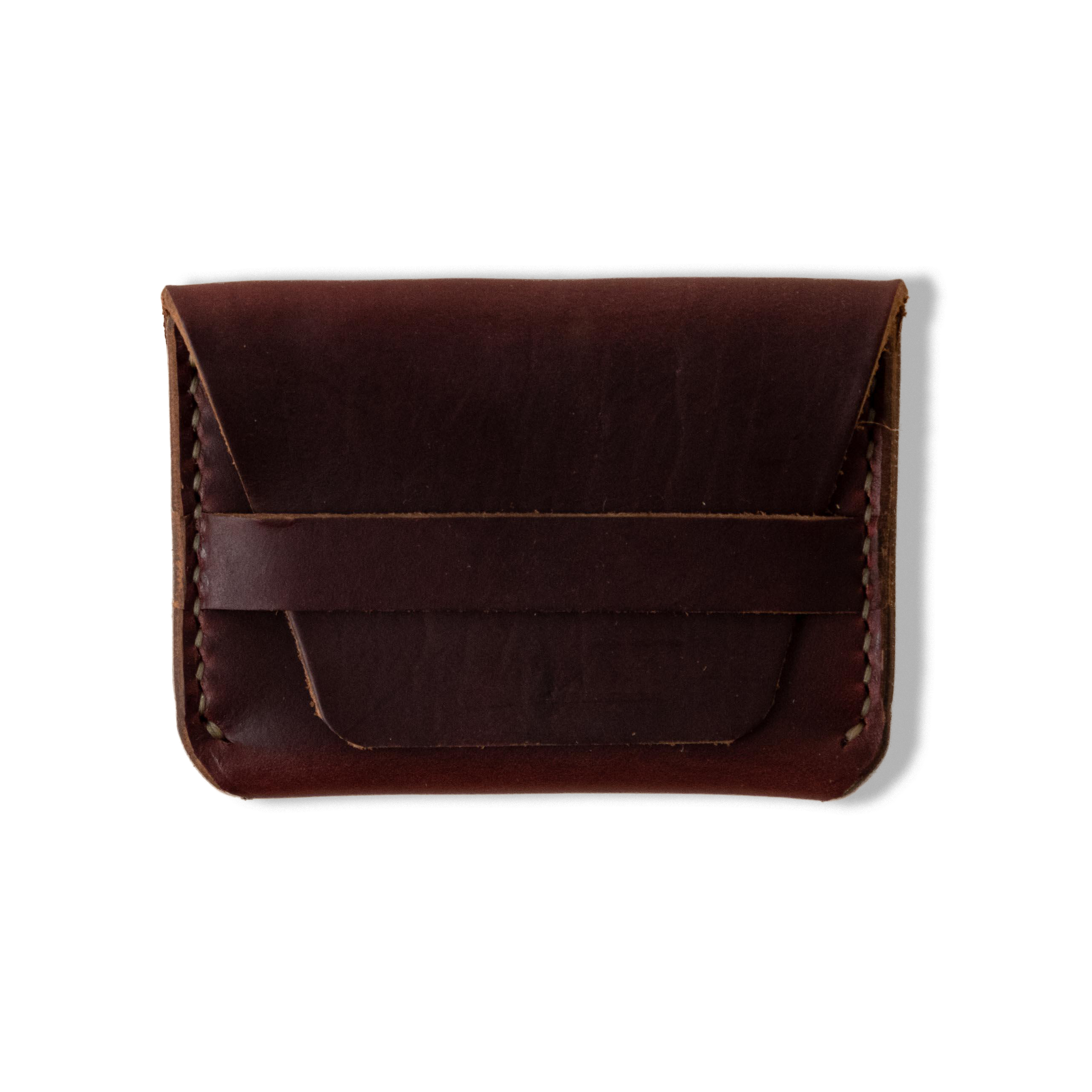 Burgundy Chromexcel Flap Wallet