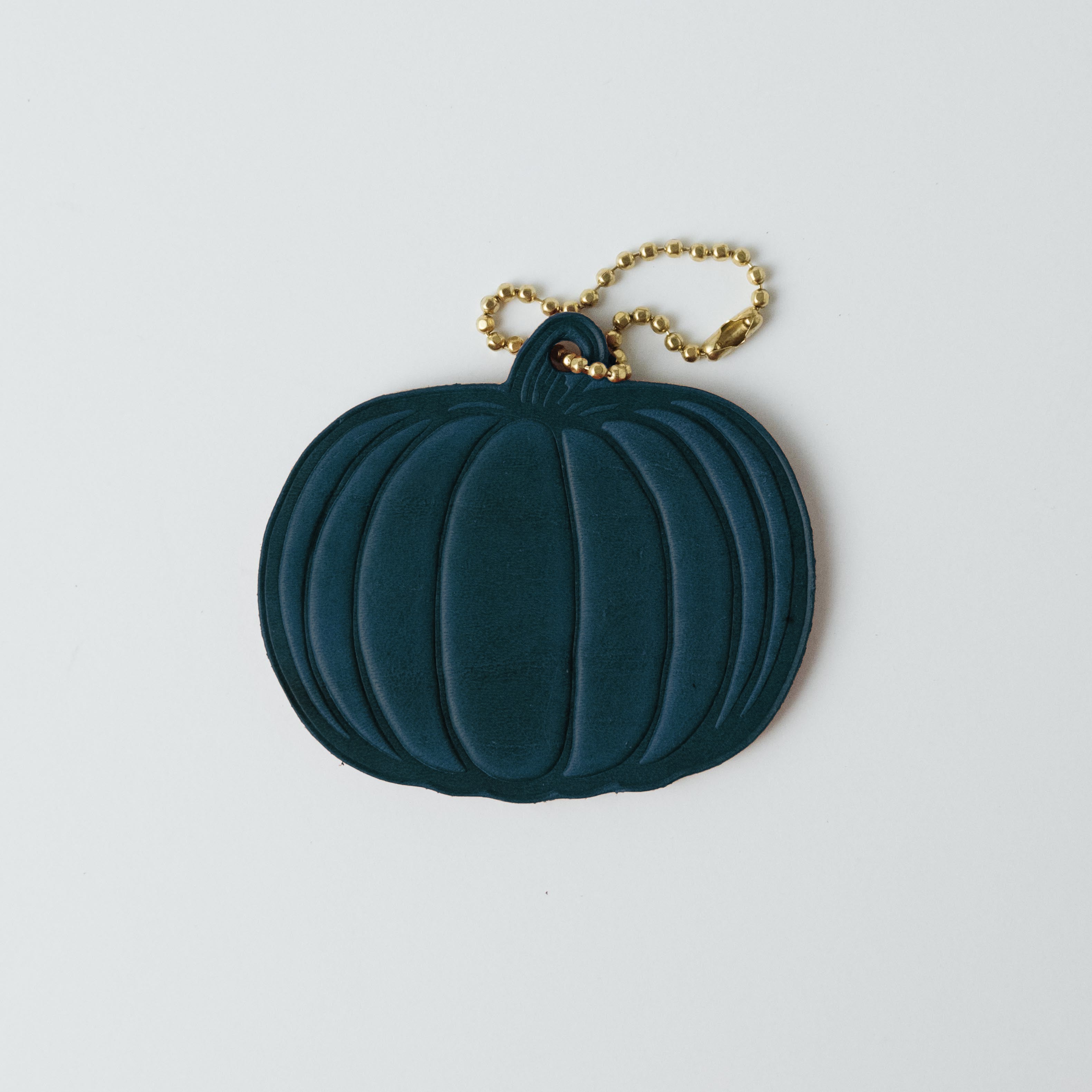 2-Ply Horween Pumpkin Tag- personalized luggage tags - custom luggage tags - KMM & Co.