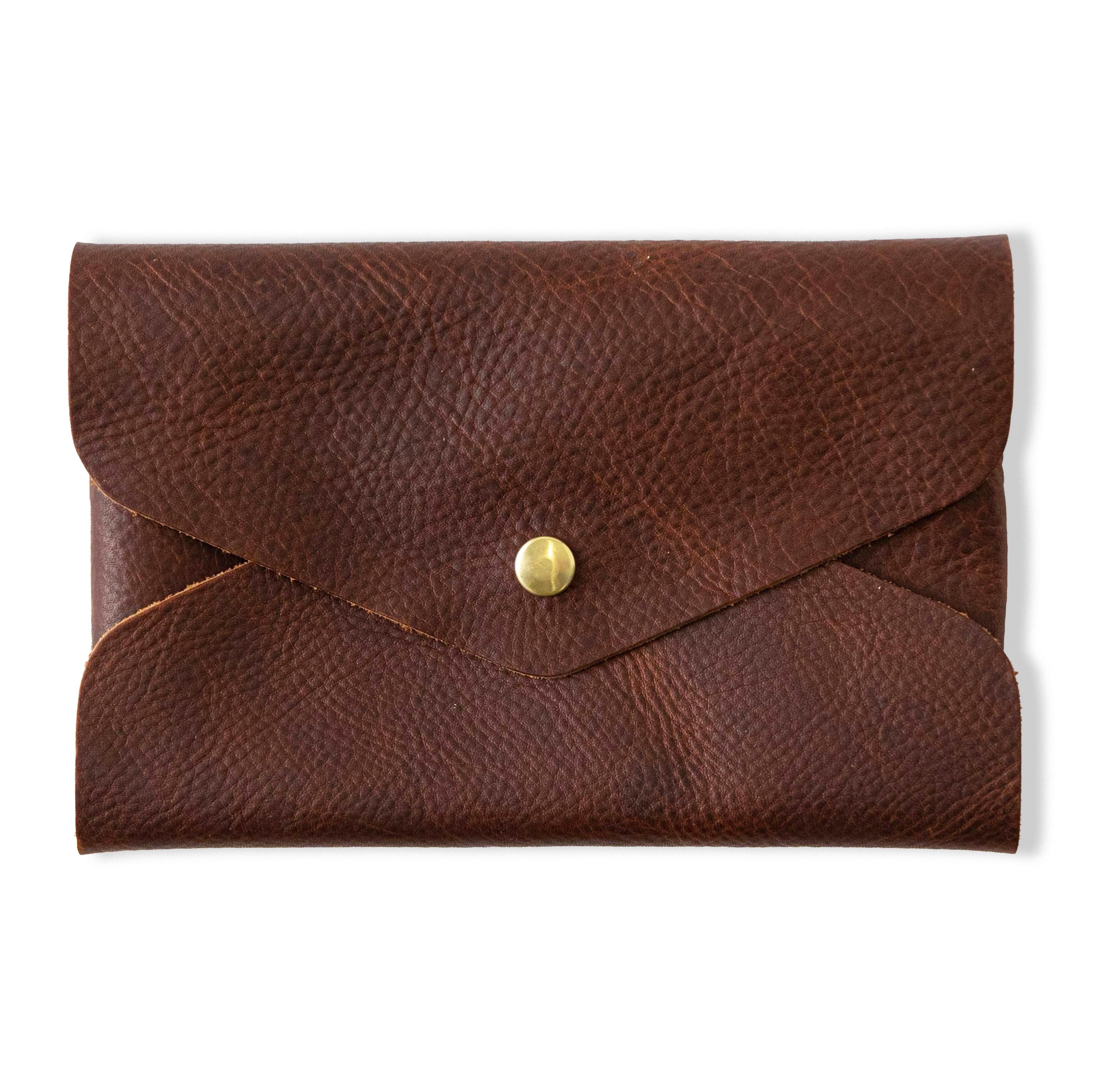 Tan Kodiak Envelope Clutch