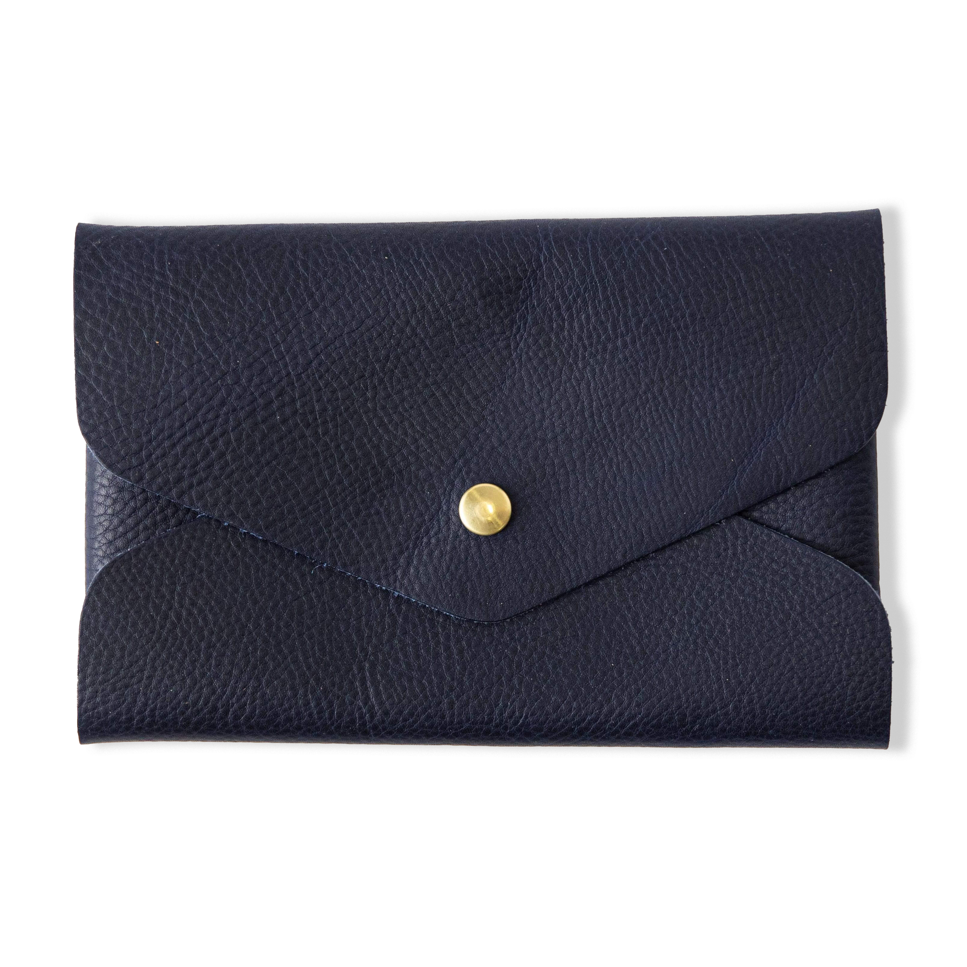 Navy Kodiak Envelope Clutch