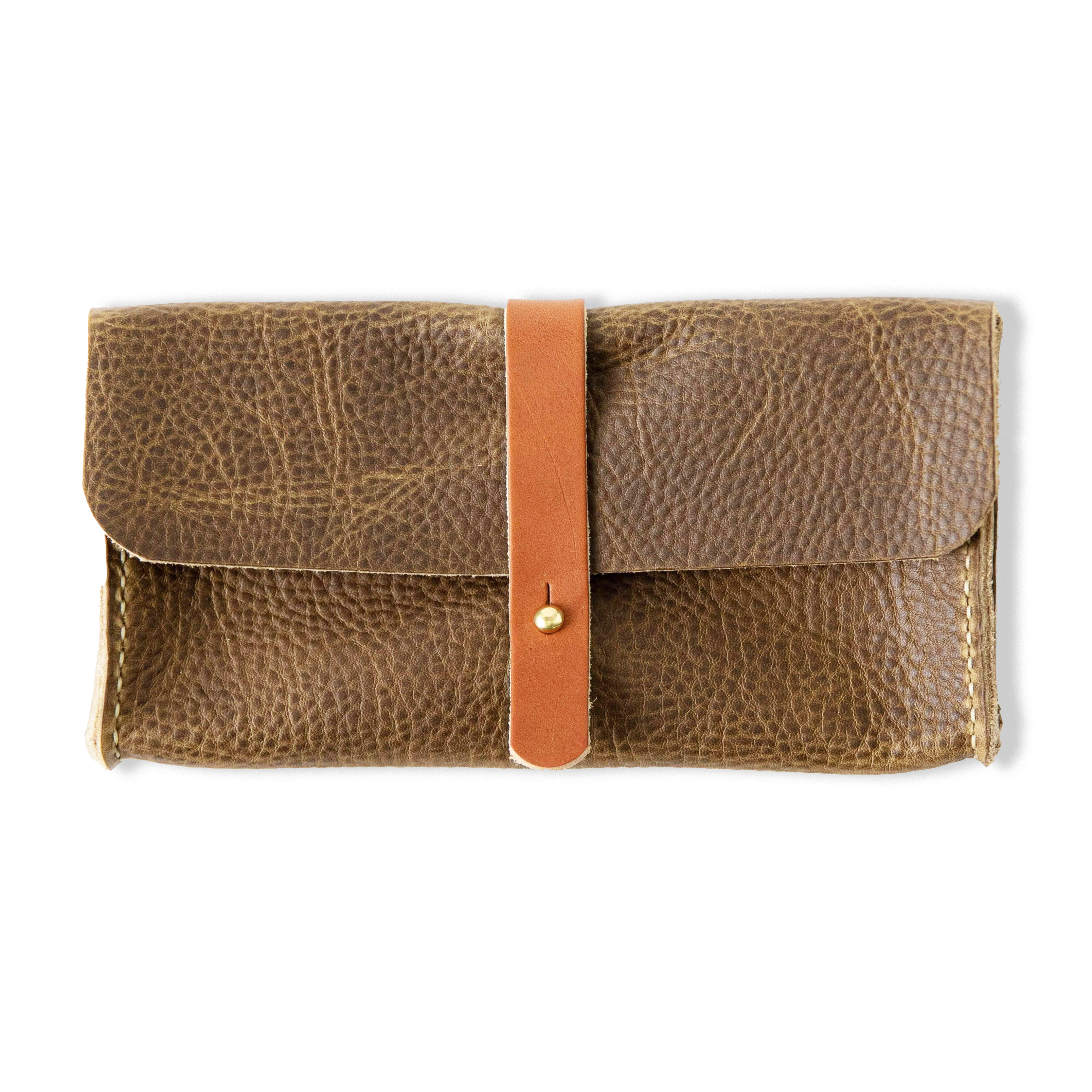 Olive Kodiak Clutch Wallet