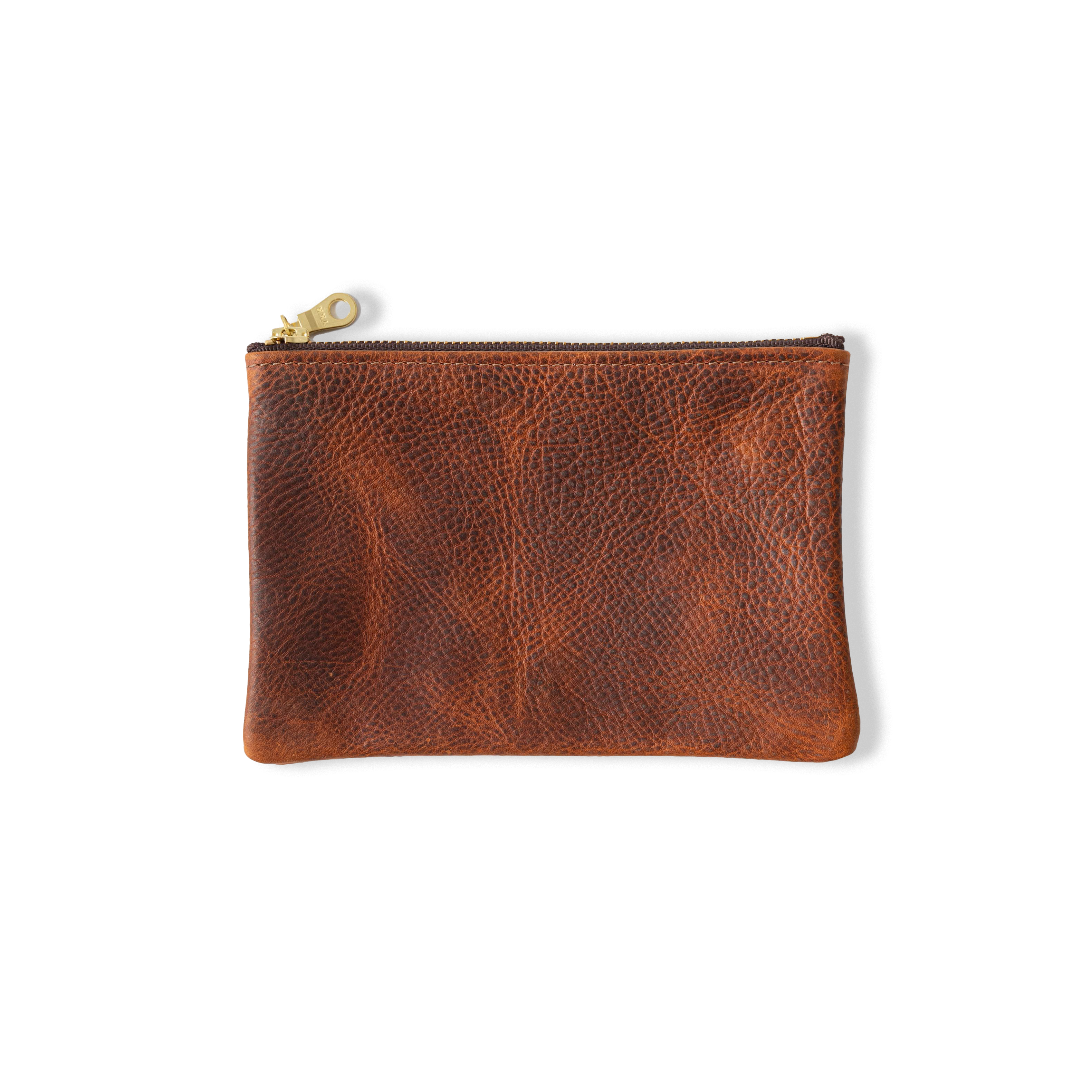Tan Kodiak Small Zip Pouch