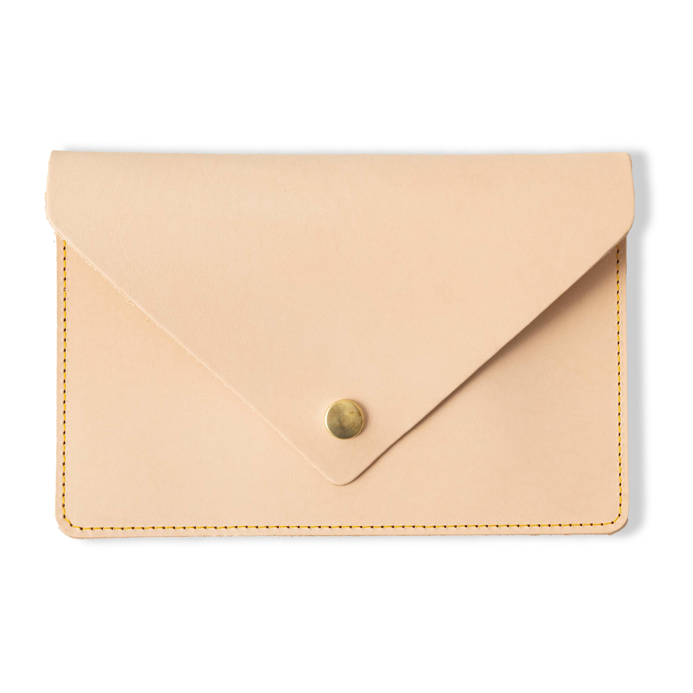 Rustic Vegetable Tanned Leather Clutch