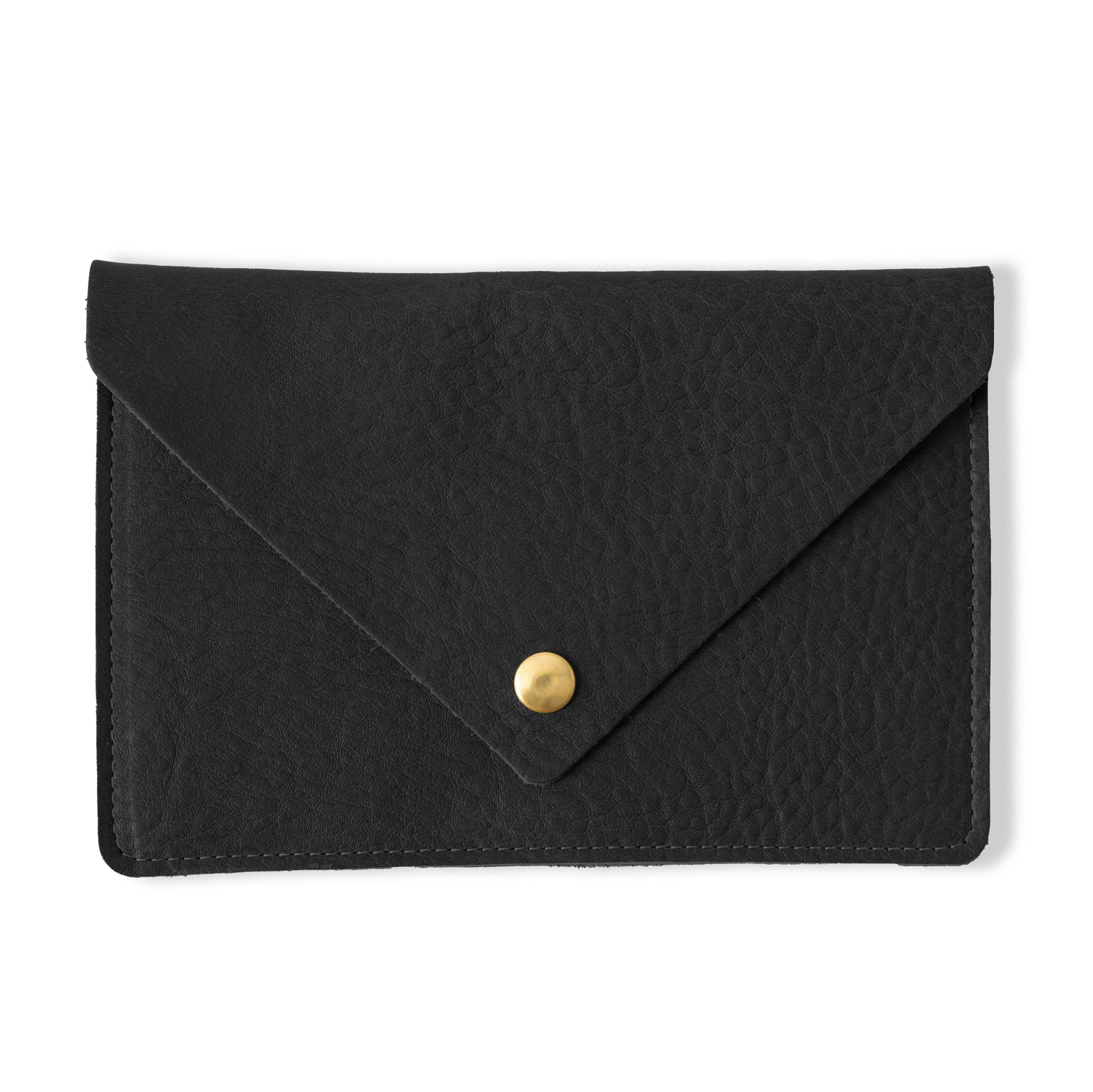 Black Cypress Leather Clutch