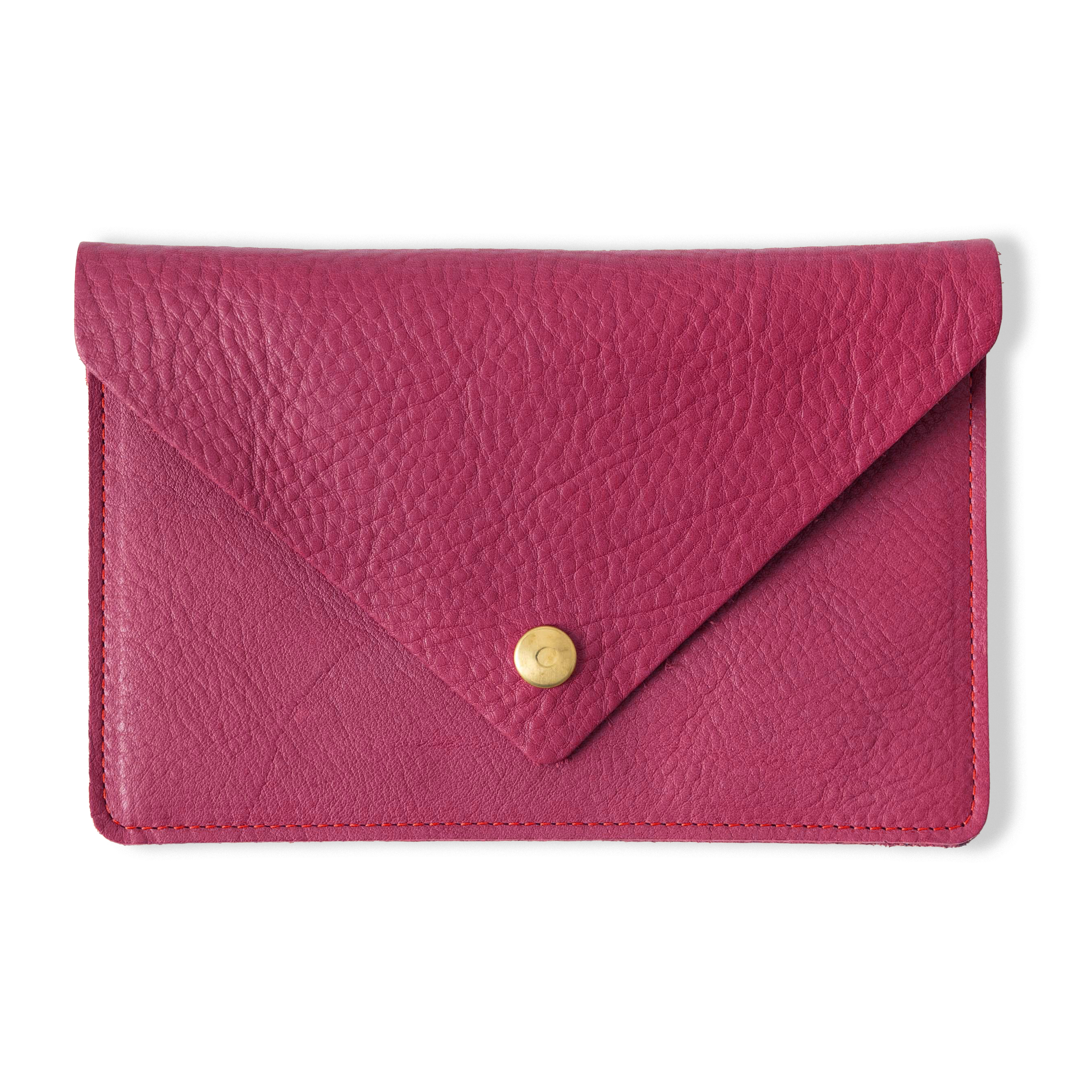 Rose Cypress Leather Clutch