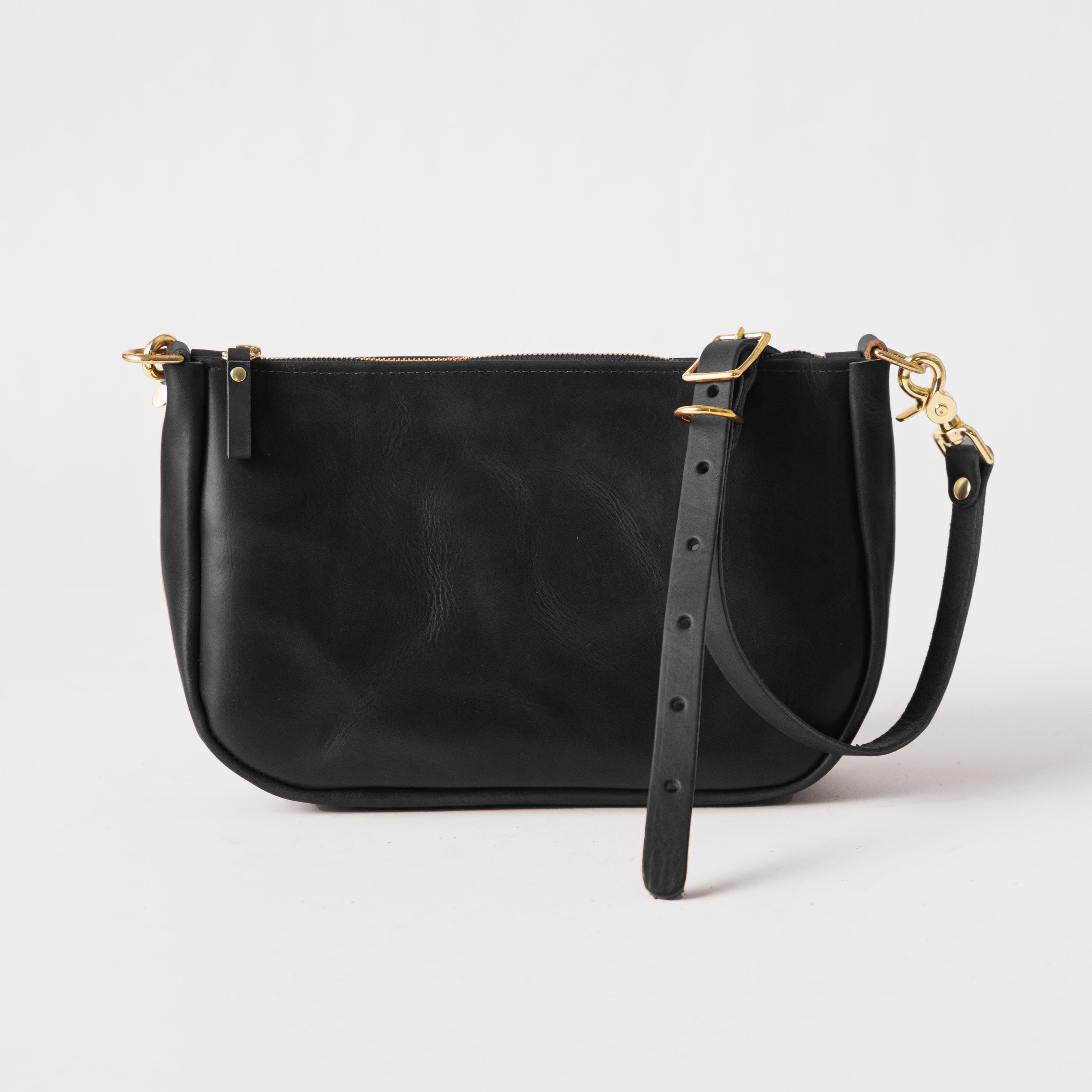 Black Double Shot Crossbody Bag