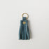 Atlantic Blue Tassel Keychain- leather tassel keychain - KMM & Co.