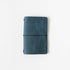 Atlantic Blue Travel Notebook- leather journal - leather notebook - KMM & Co.