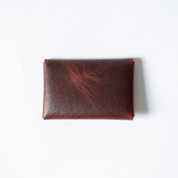 Autumn Harvest Card Envelope- card holder wallet - leather wallet made in America at KMM & Co.