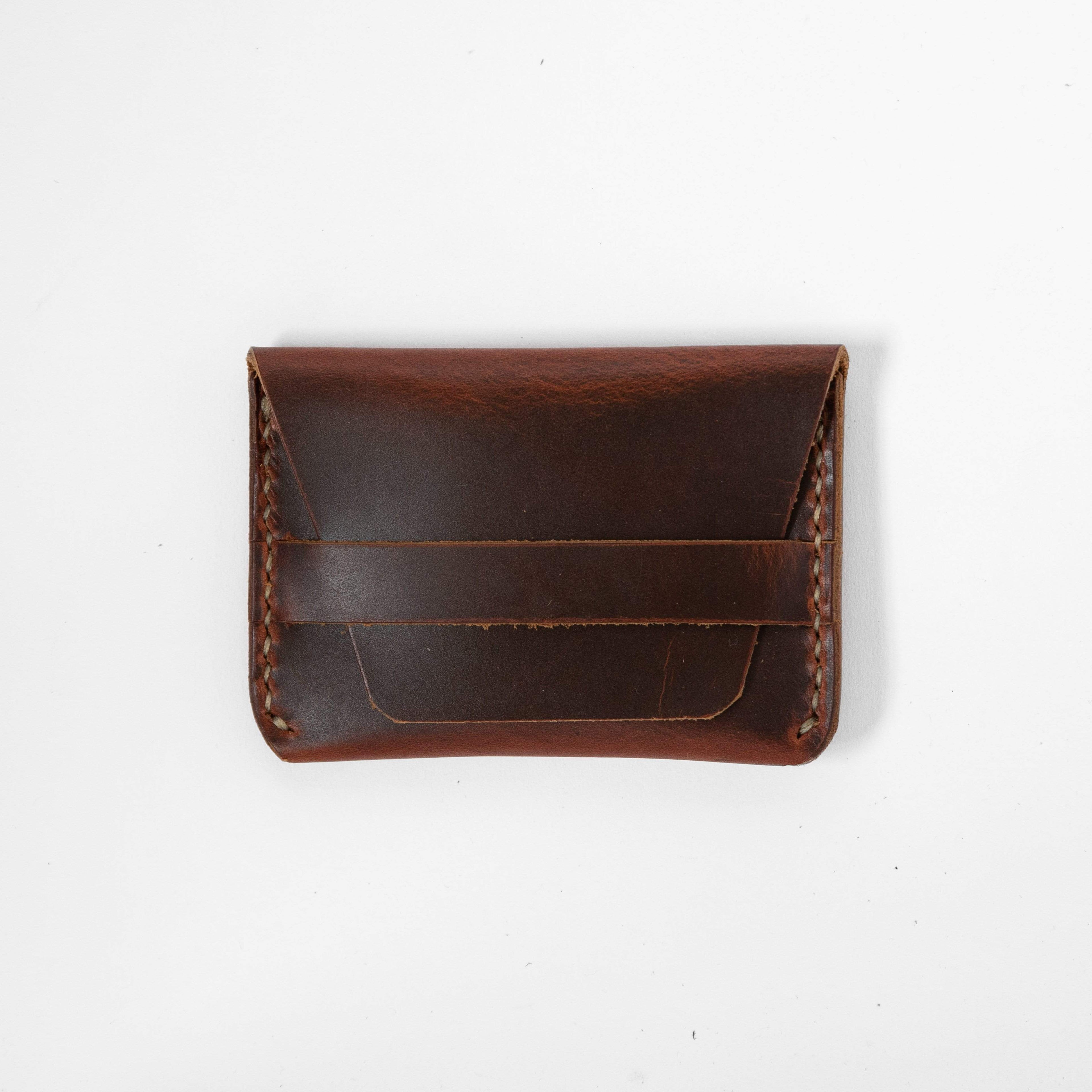 Autumn Harvest Flap Wallet- mens leather wallet - handmade leather wallets at KMM &amp; Co.