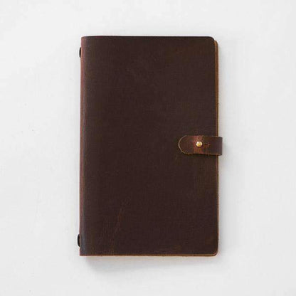 Autumn Harvest Travel Journal- leather journal - leather notebook - KMM &amp; Co.