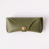 Avocado Bullhide Sunglasses Case- leather glasses case - KMM & Co.