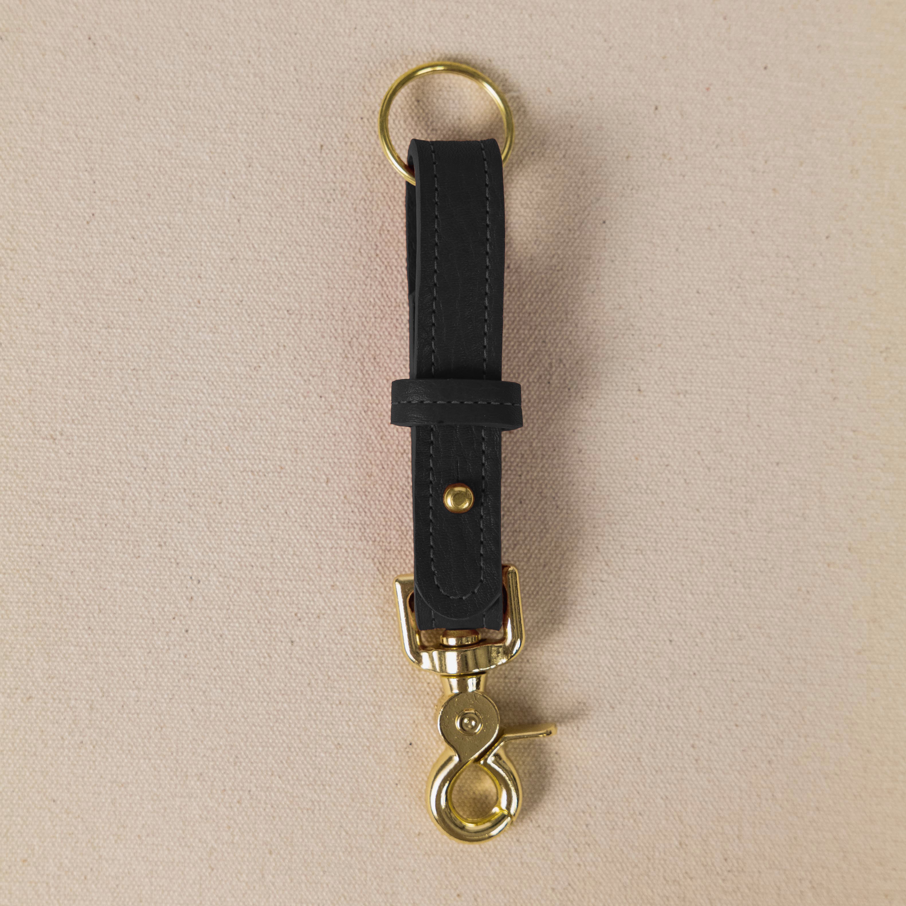 Black Cypress Key Lanyard- leather keychain for men and women - KMM & Co.