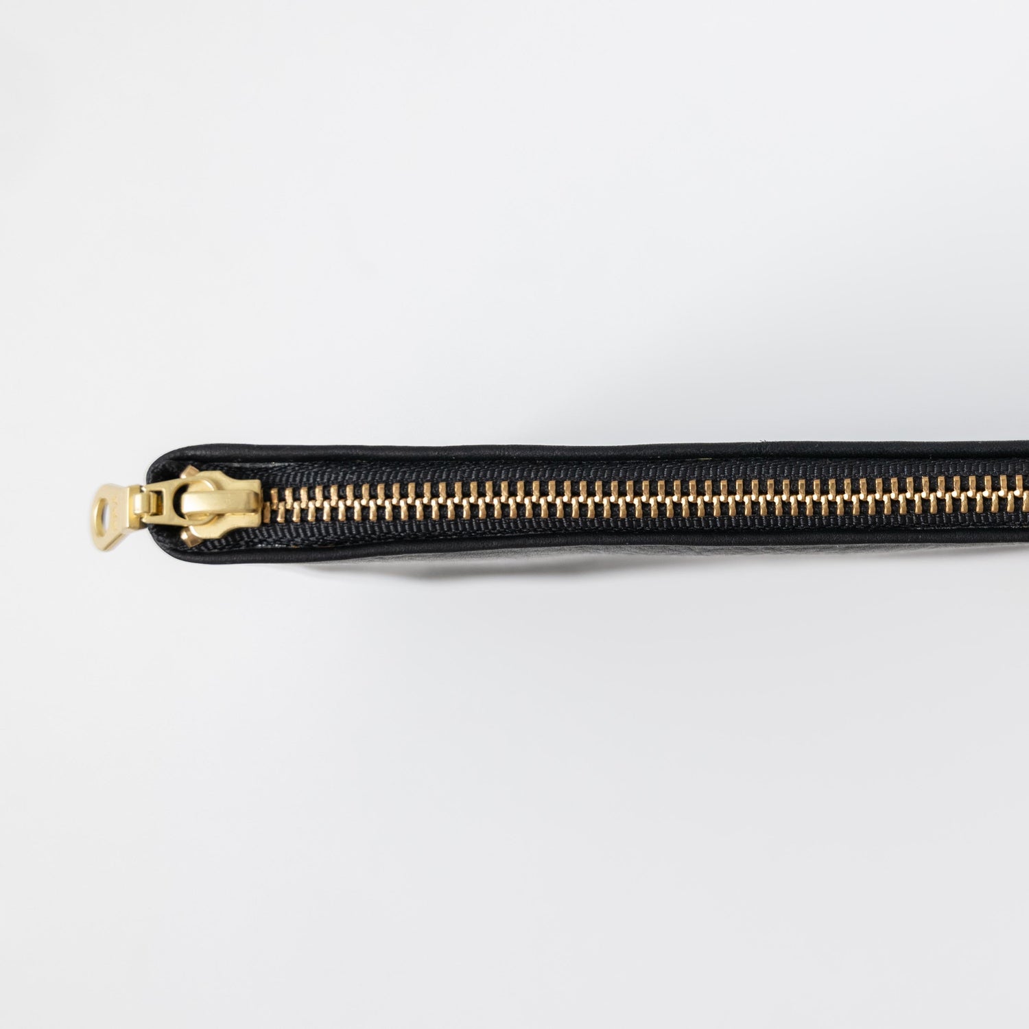 Black Cypress Small Zip Pouch- small zipper pouch - leather zipper pouch - KMM & Co.