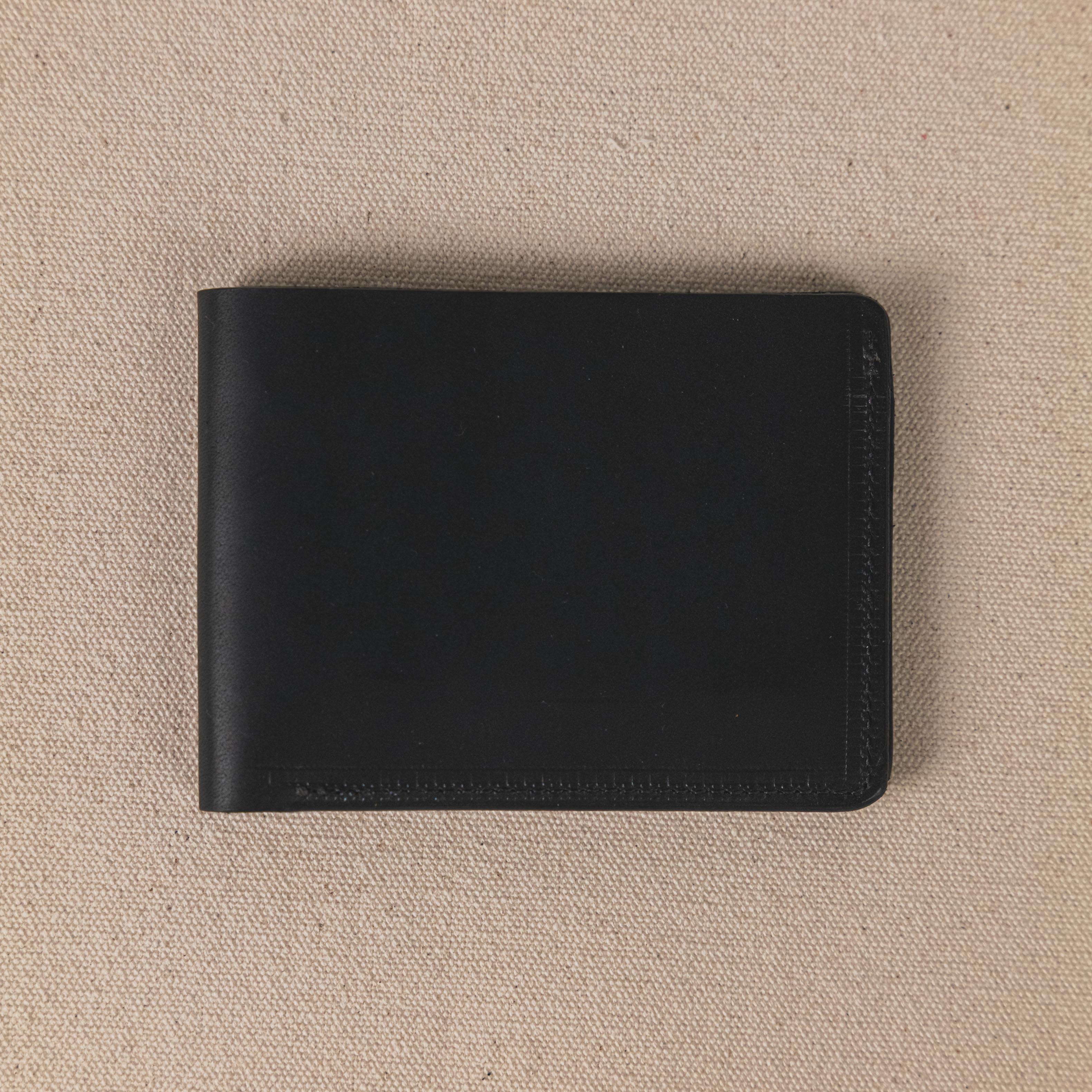 Black Dublin Billfold- leather billfold wallet - mens leather bifold wallet - KMM & Co.