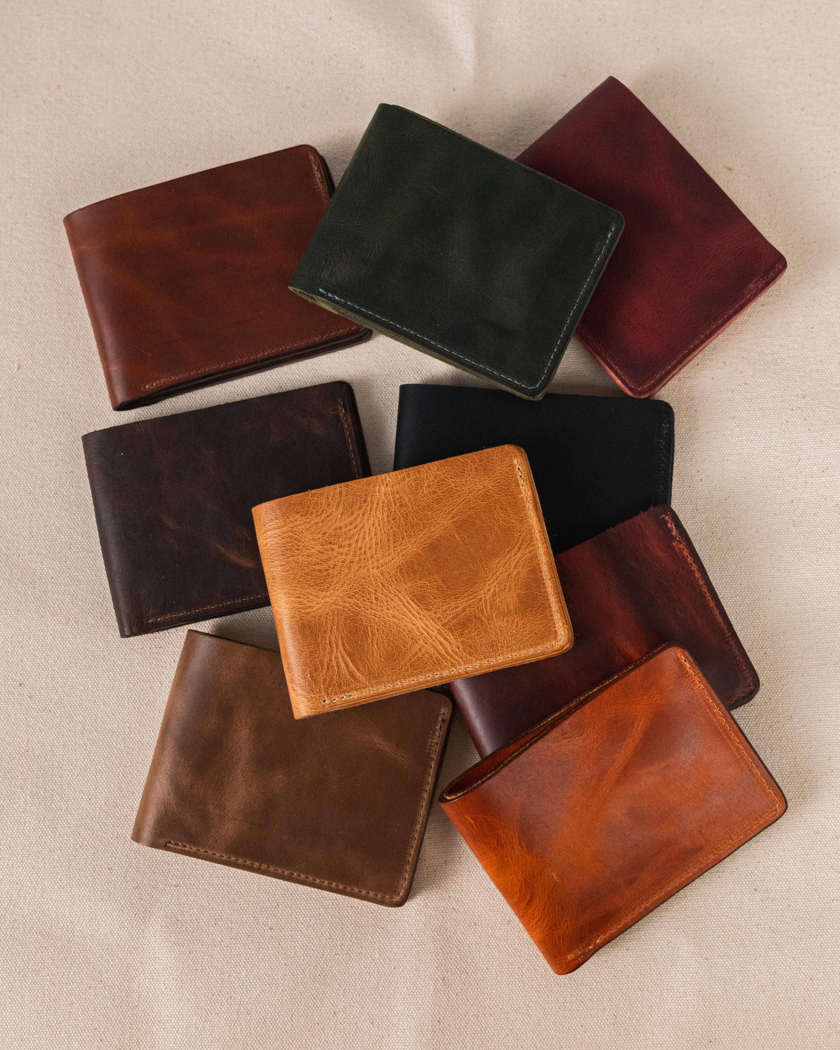 Black Dublin Billfold- leather billfold wallet - mens leather bifold wallet - KMM & Co.