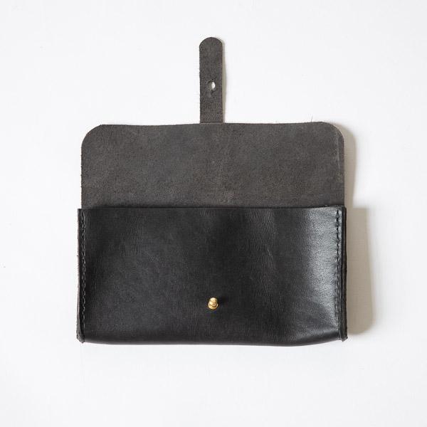 Black Harvest Clutch Wallet- leather clutch bag - leather handmade bags - KMM & Co.