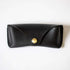 Black Harvest Sunglasses Case- leather glasses case - KMM & Co.