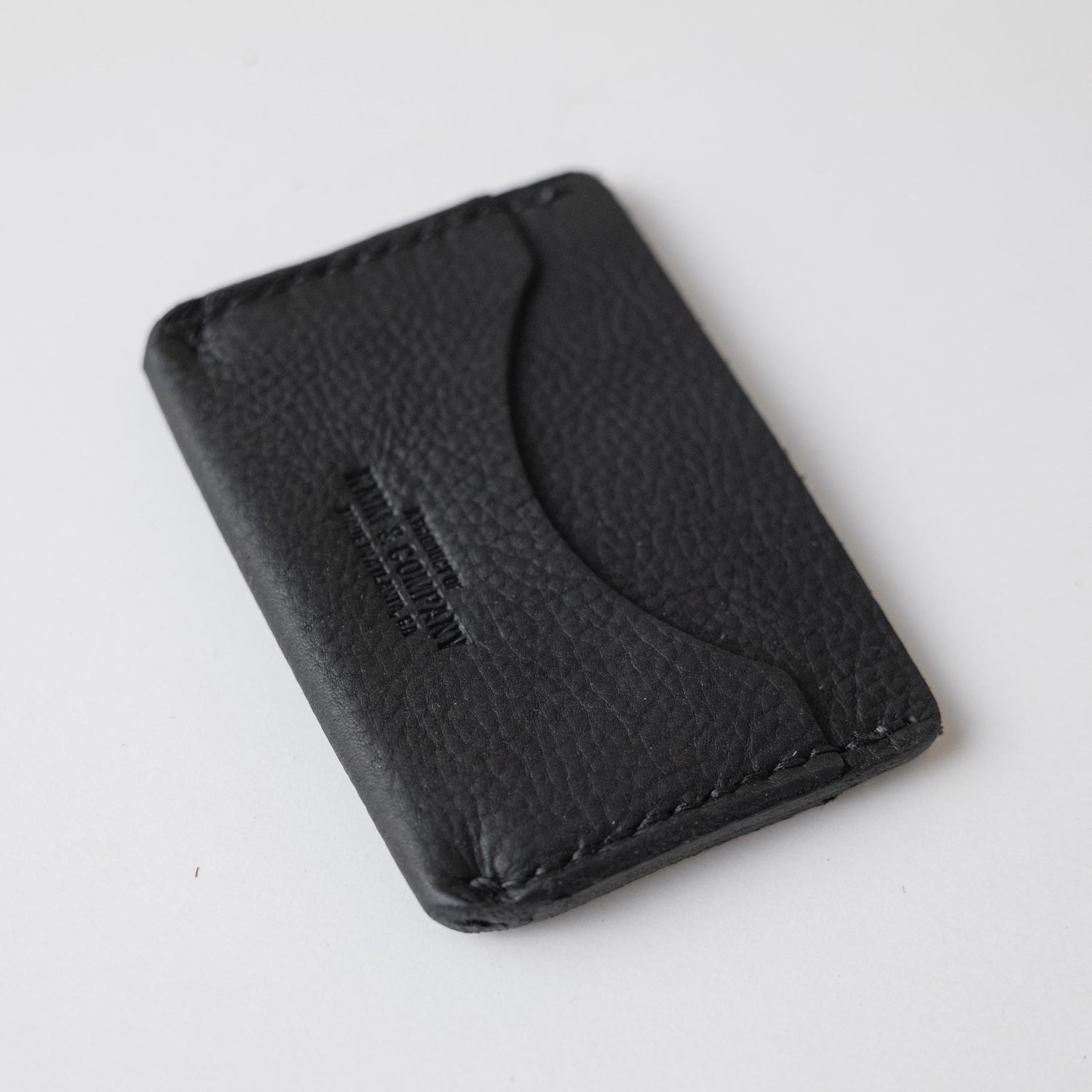 Black Kodiak Card Case- mens leather wallet - leather wallets for women - KMM & Co.