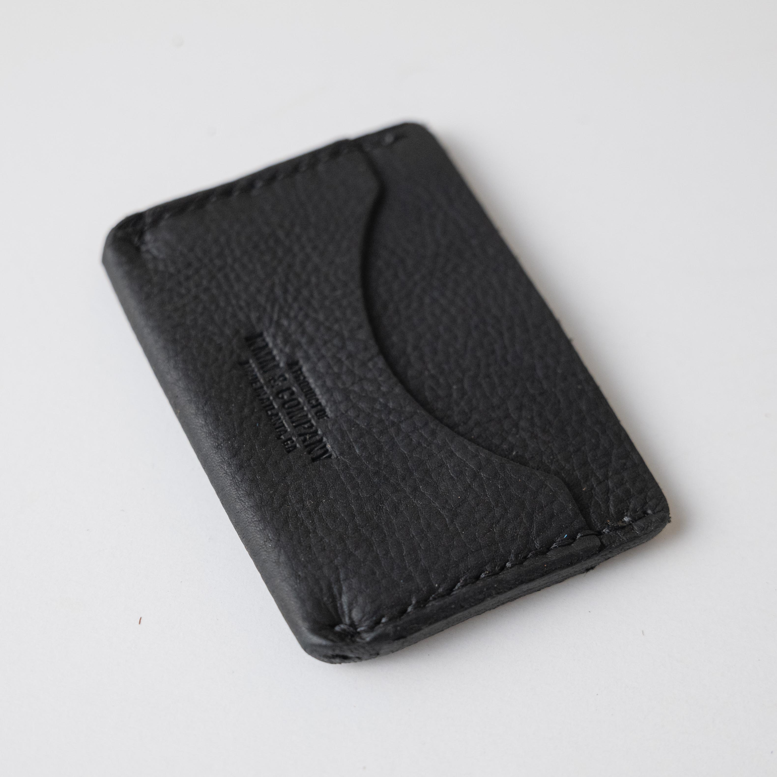 Black Kodiak Card Case- mens leather wallet - leather wallets for women - KMM & Co.