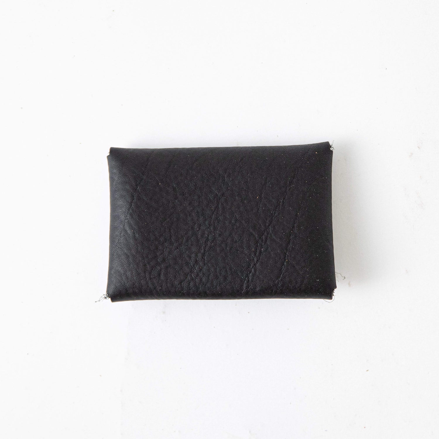Black Kodiak Card Envelope- card holder wallet - leather wallet made in America at KMM & Co.