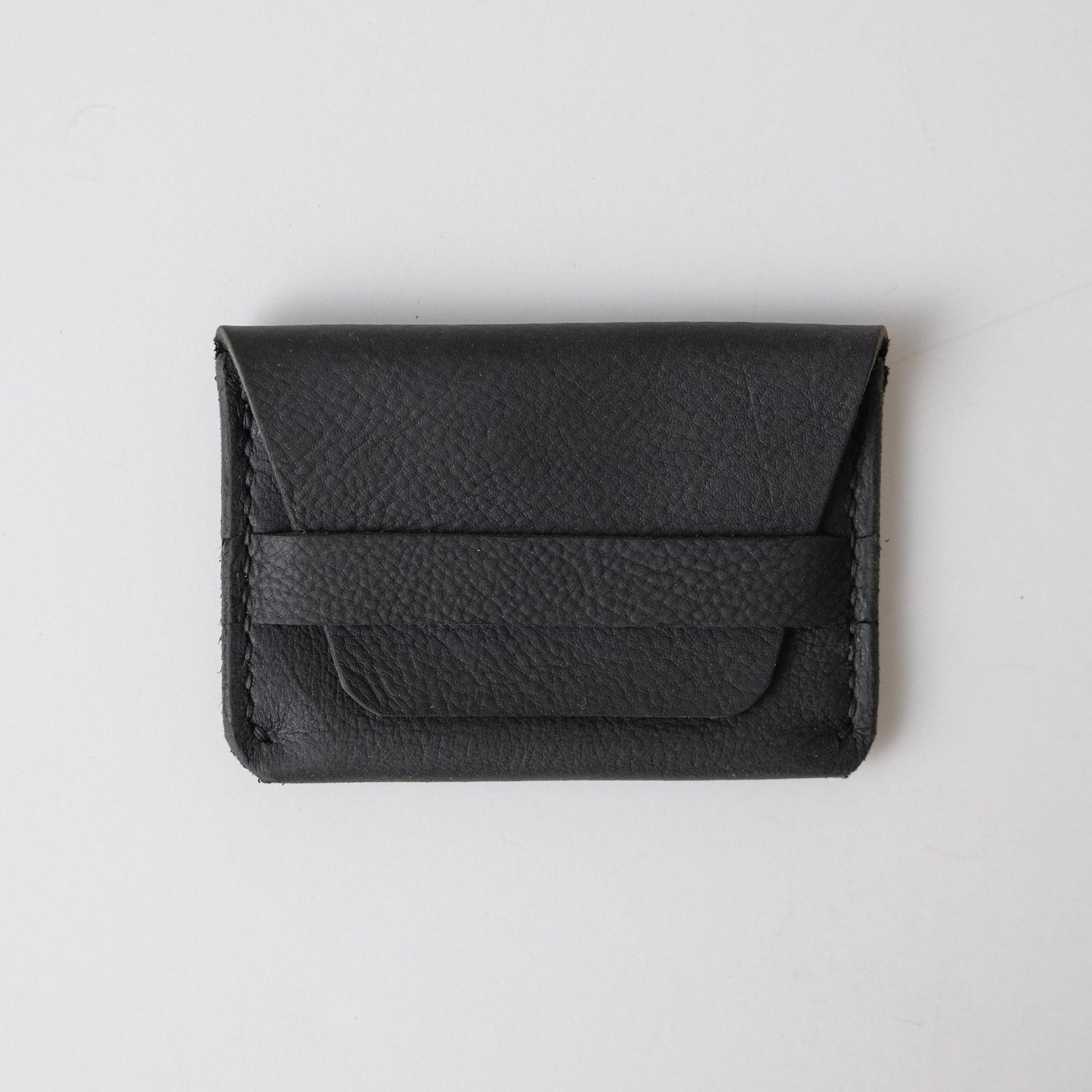 Black Kodiak Flap Wallet- mens leather wallet - handmade leather wallets at KMM & Co.