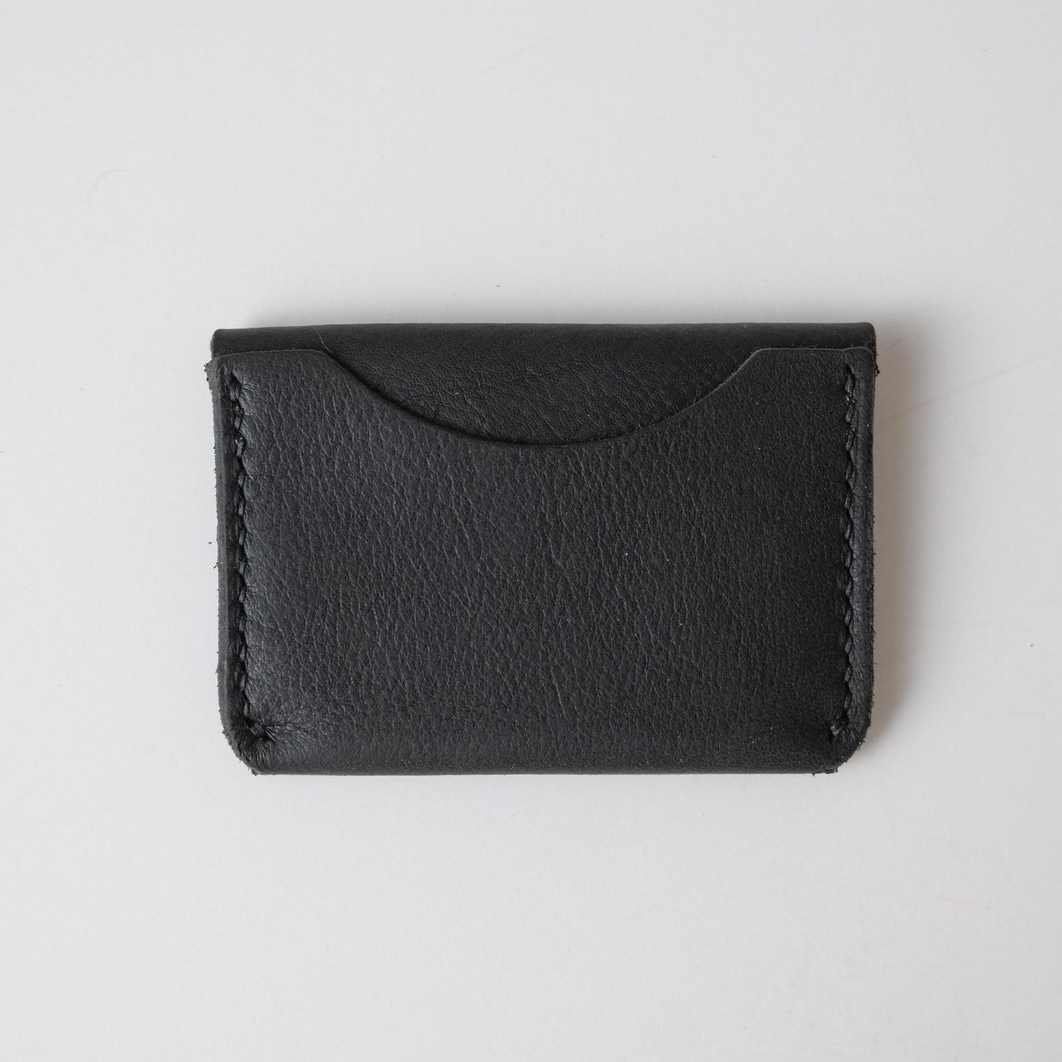 Black Kodiak Flap Wallet- mens leather wallet - handmade leather wallets at KMM & Co.
