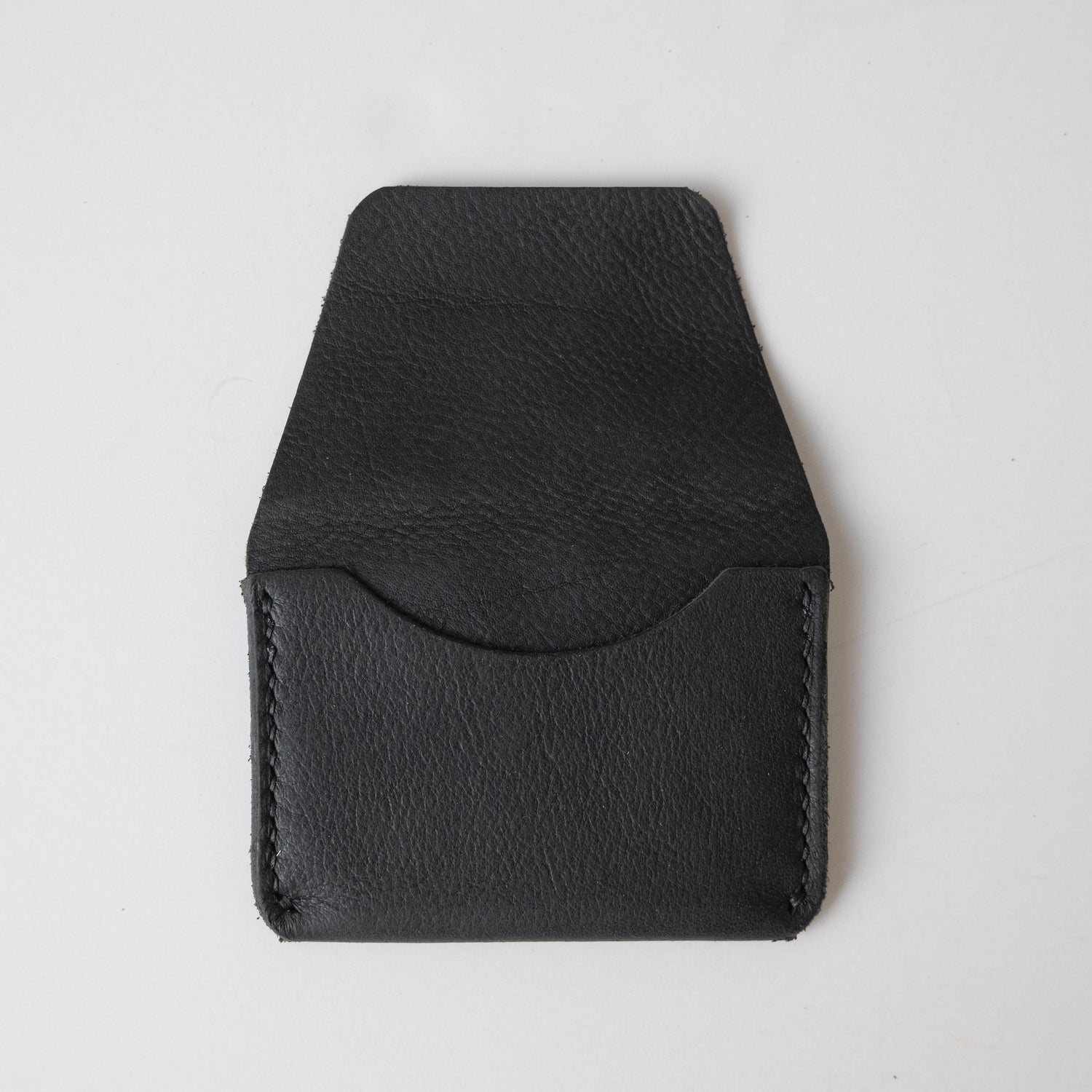 Black Kodiak Flap Wallet- mens leather wallet - handmade leather wallets at KMM & Co.