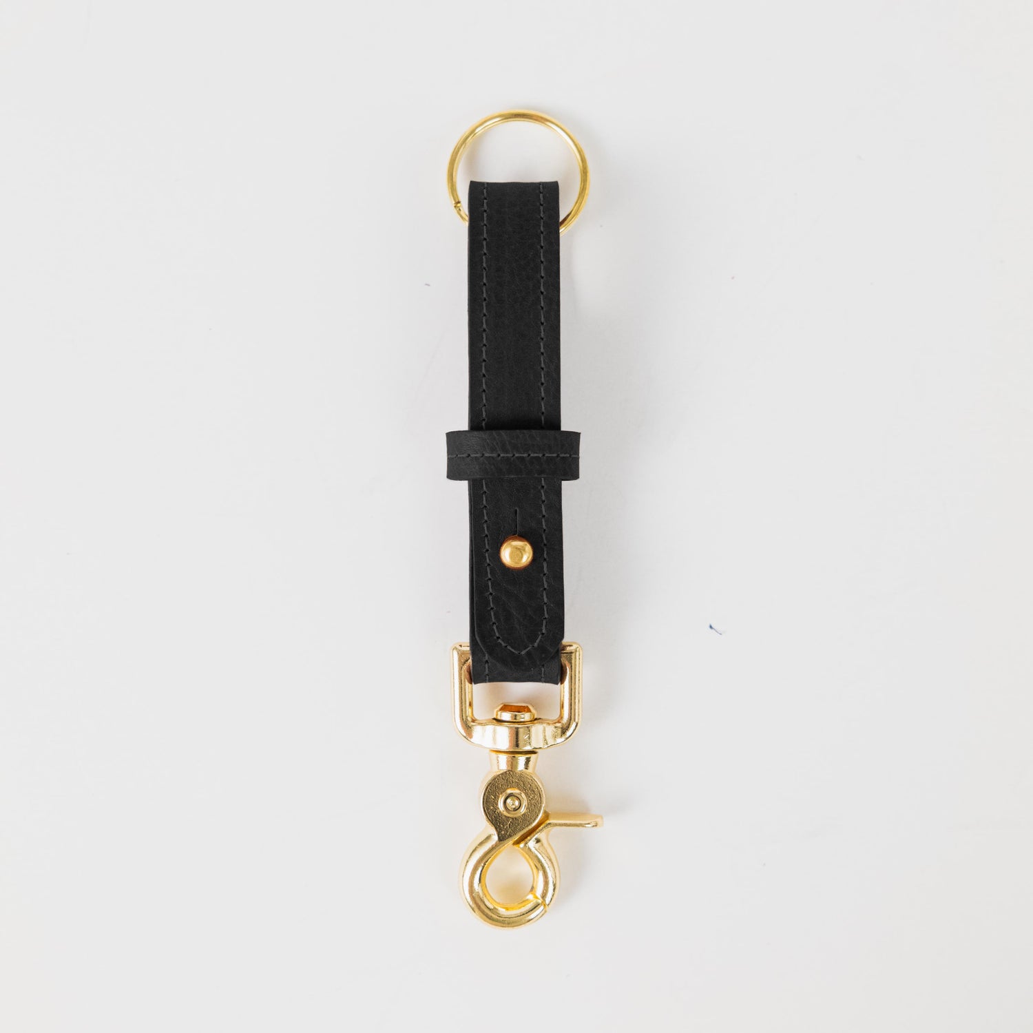 Black Kodiak Key Lanyard- leather keychain for men and women - KMM & Co.