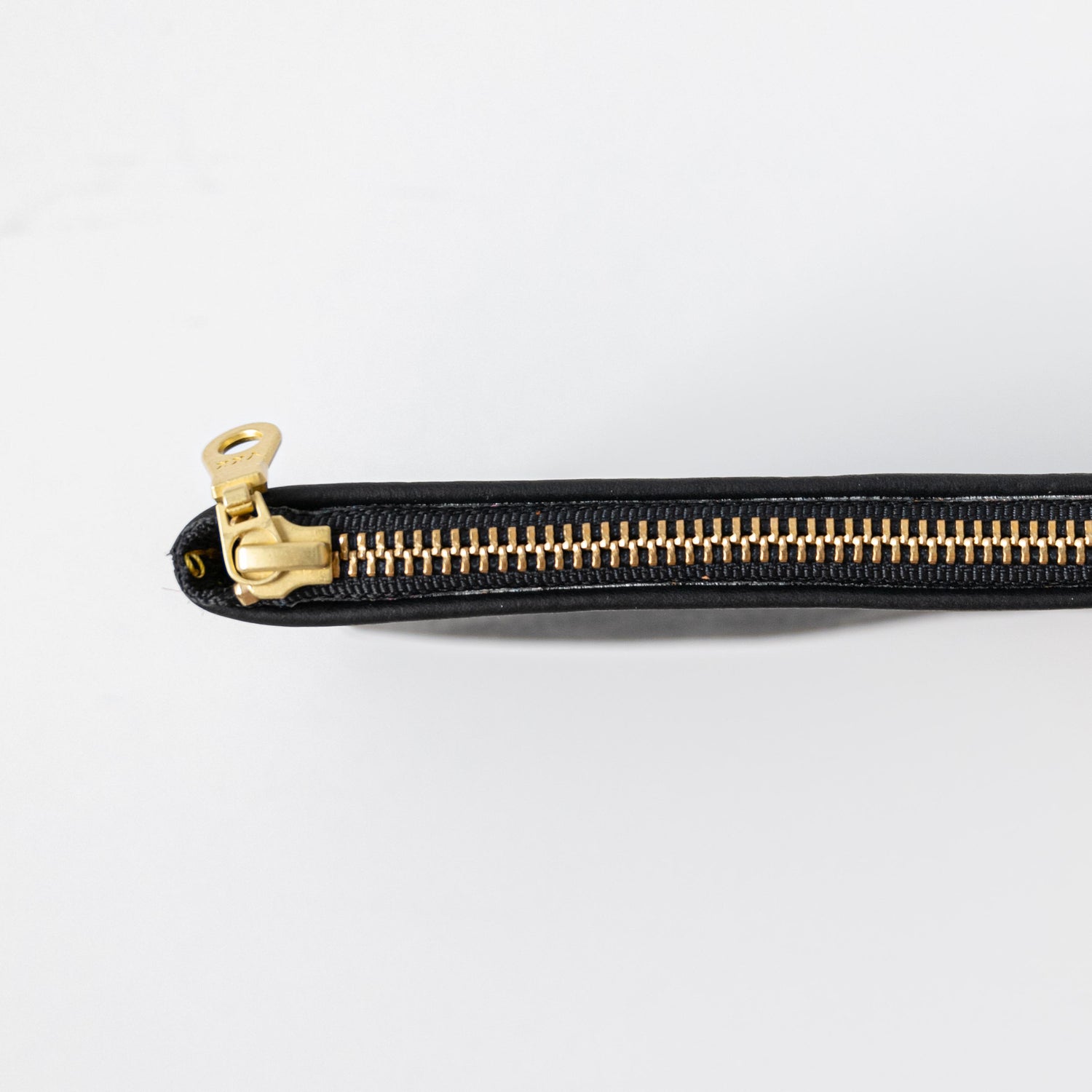 Black Kodiak Small Zip Pouch- small zipper pouch - leather zipper pouch - KMM & Co.