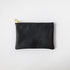 Black Kodiak Small Zip Pouch- small zipper pouch - leather zipper pouch - KMM & Co.
