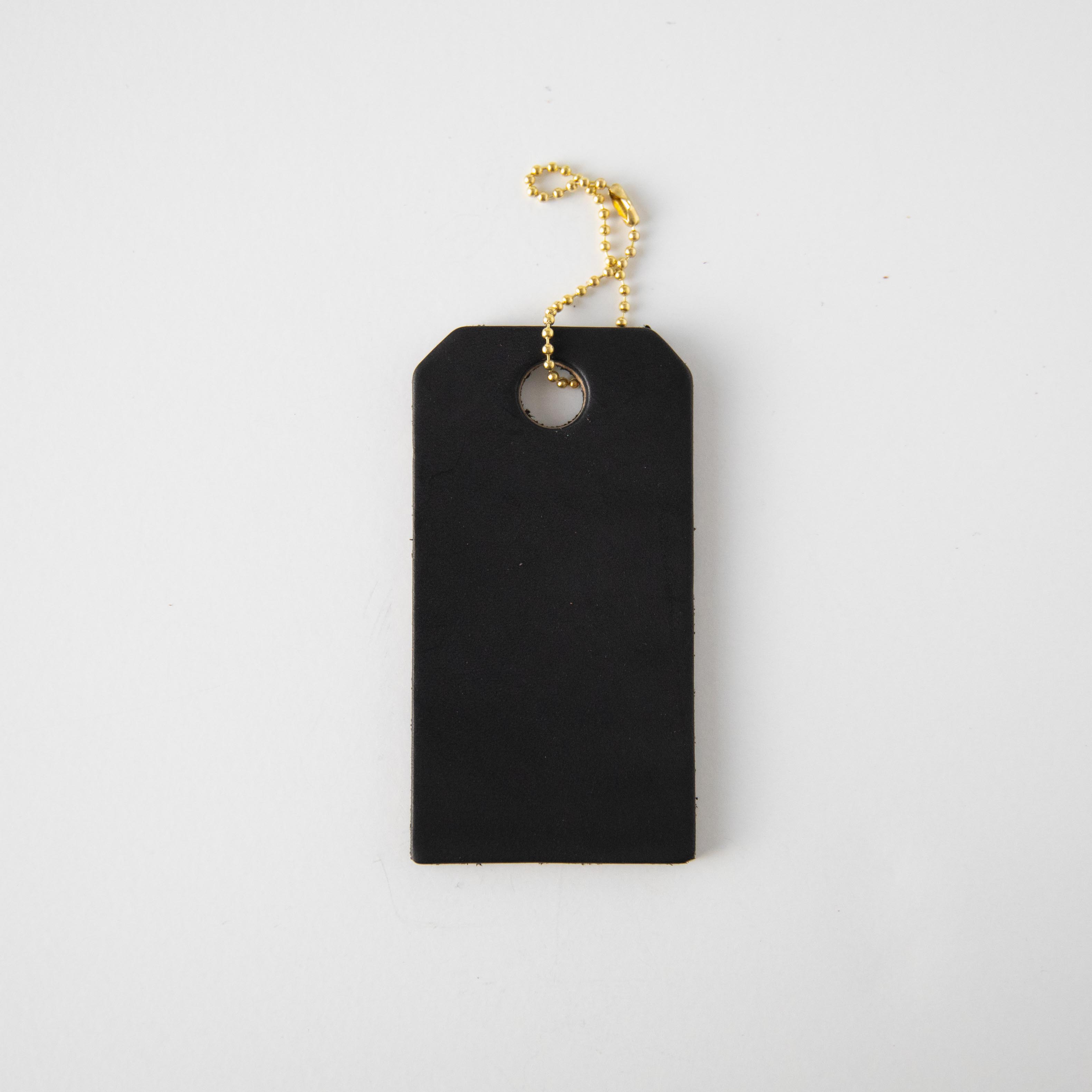 Black Leather Tag- personalized luggage tags - custom luggage tags - KMM & Co.