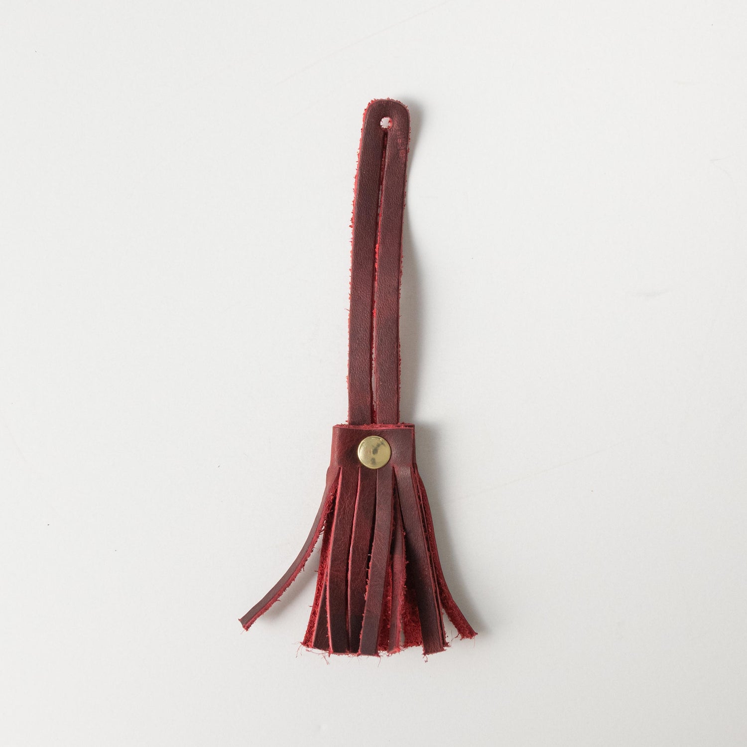 Blood Moon Mini Tassel- leather tassel keychain - KMM & Co.