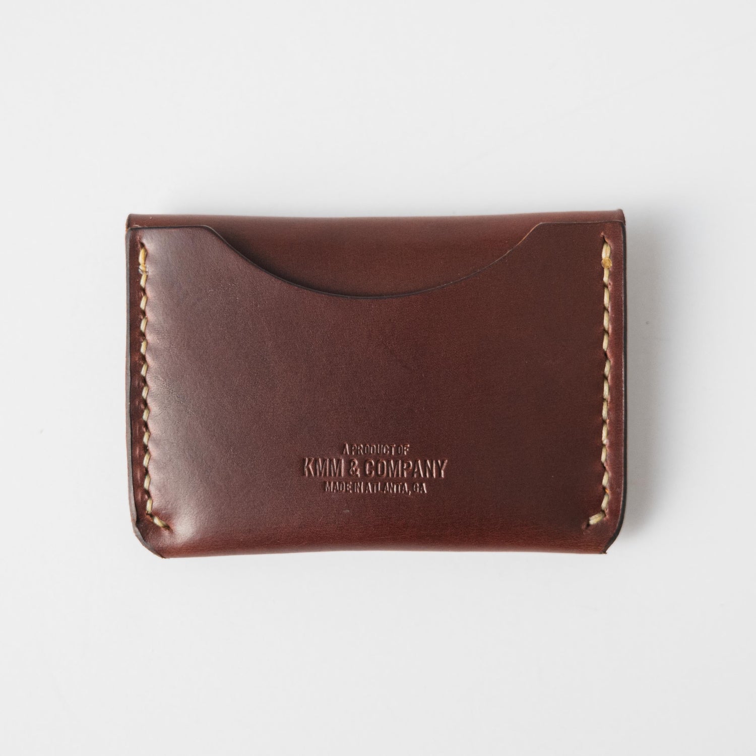 British Tan Double Shot Flap Wallet- mens leather wallet - handmade leather wallets at KMM & Co.