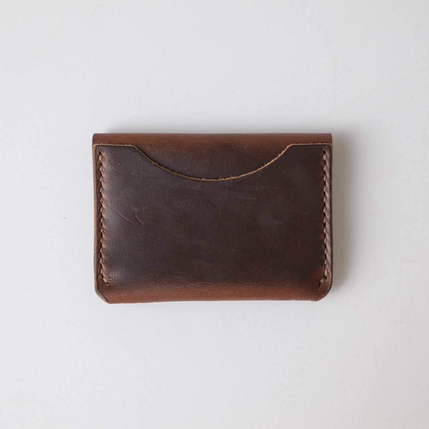Brown Chromexcel Flap Wallet- mens leather wallet - handmade leather wallets at KMM & Co.