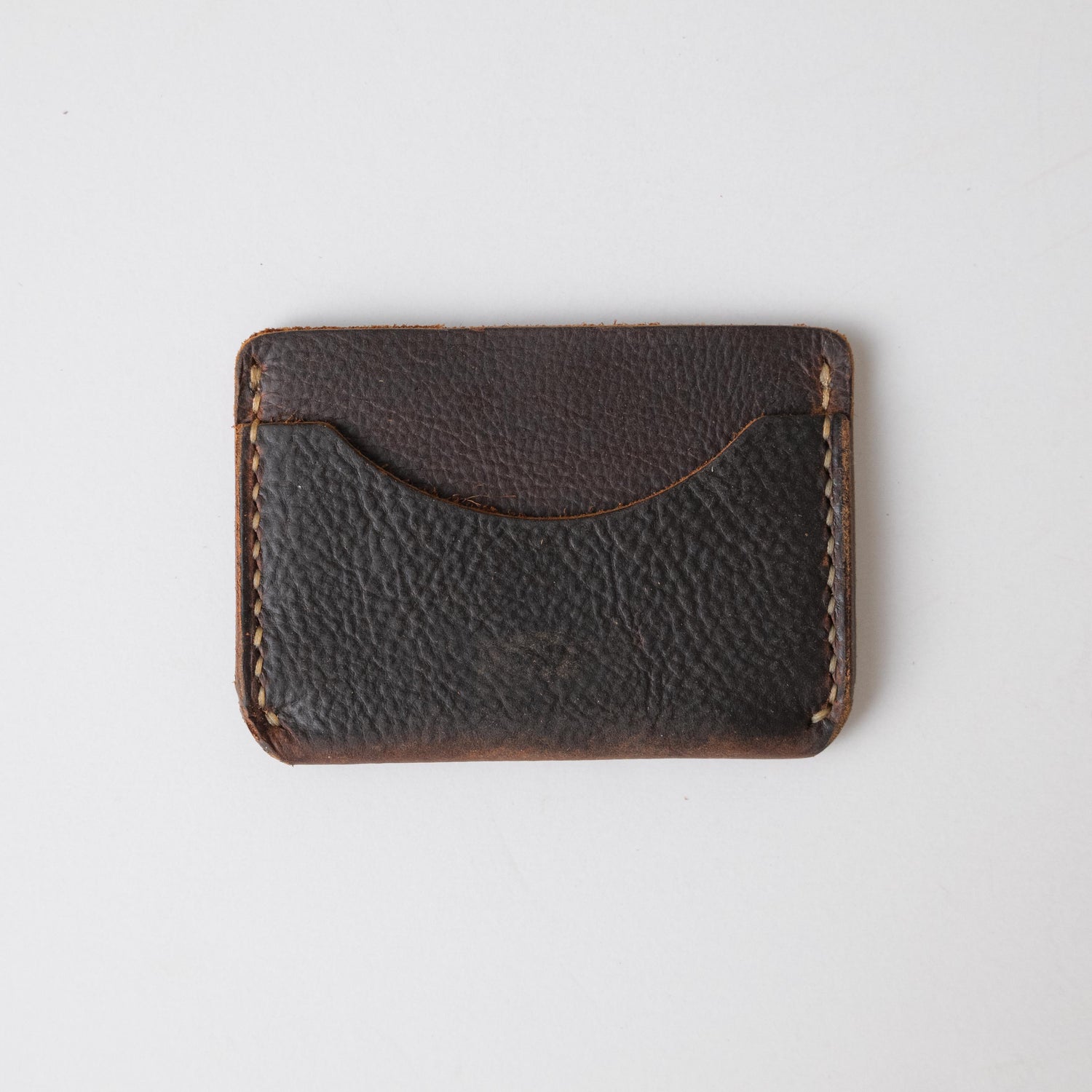 Brown Kodiak Card Case- mens leather wallet - leather wallets for women - KMM & Co.