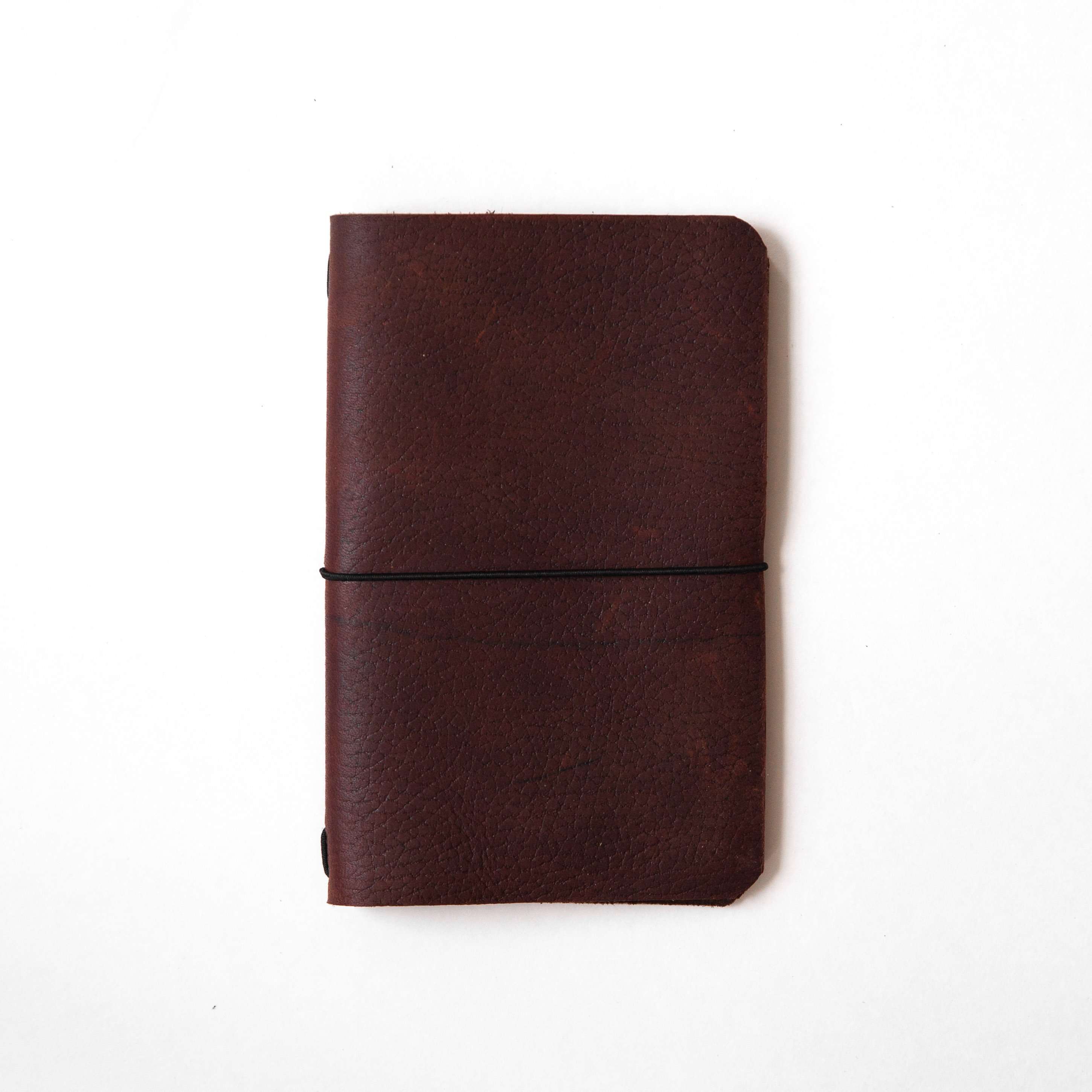 Brown Kodiak Travel Notebook- leather journal - leather notebook - KMM & Co.