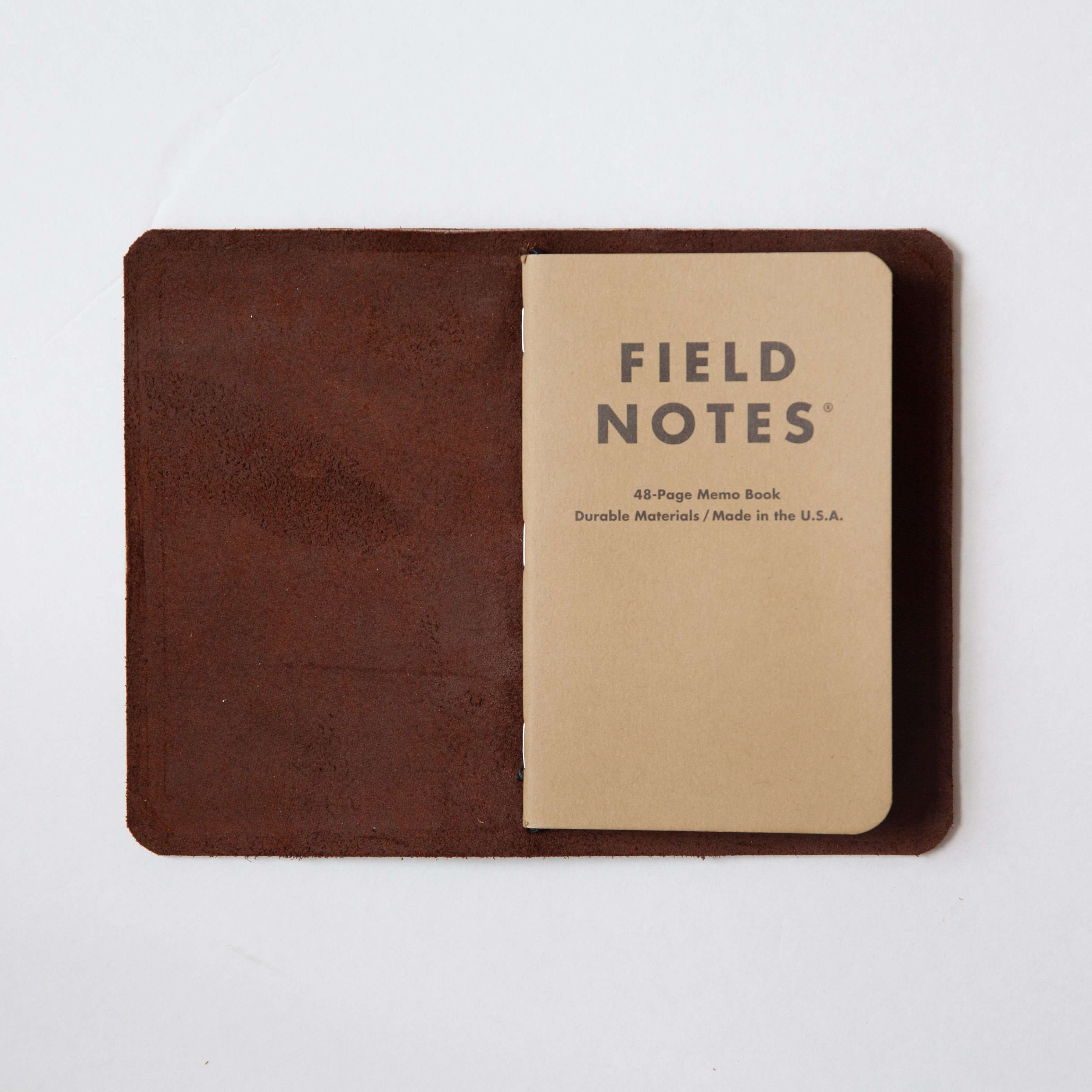 Brown Kodiak Travel Notebook- leather journal - leather notebook - KMM & Co.
