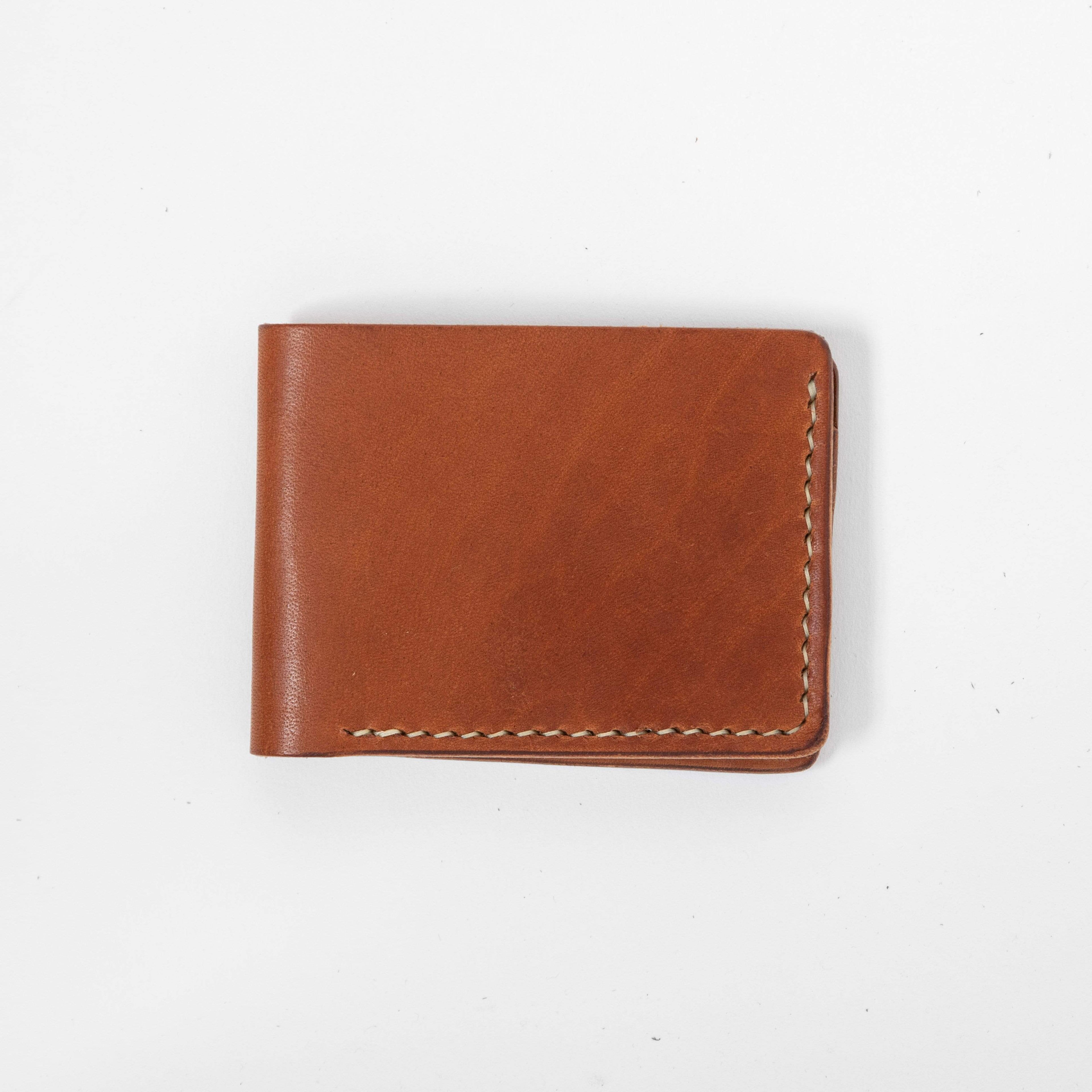 Buck Brown Billfold- leather billfold wallet - mens leather bifold wallet - KMM &amp; Co.