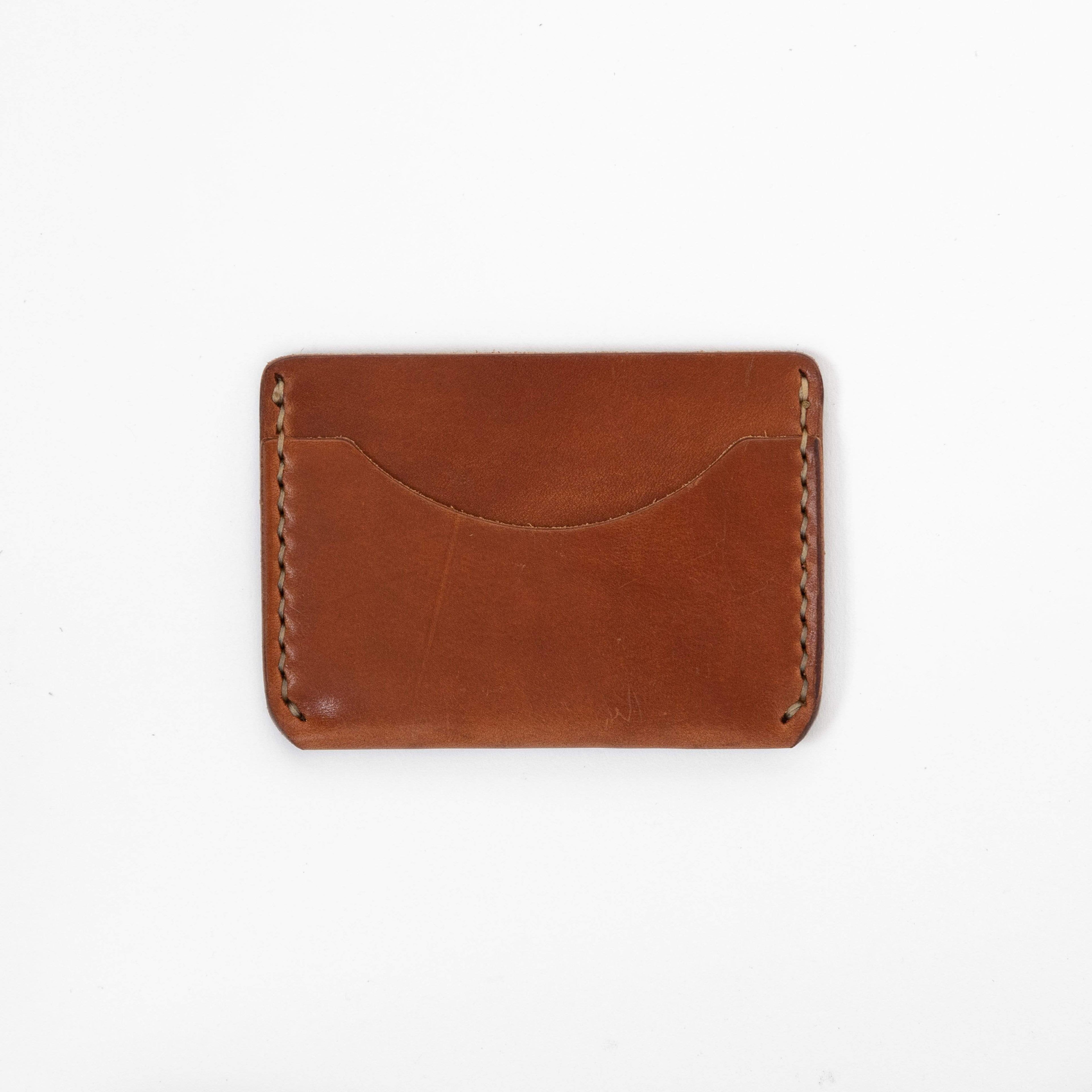 Buck Brown Card Case- mens leather wallet - leather wallets for women - KMM & Co.
