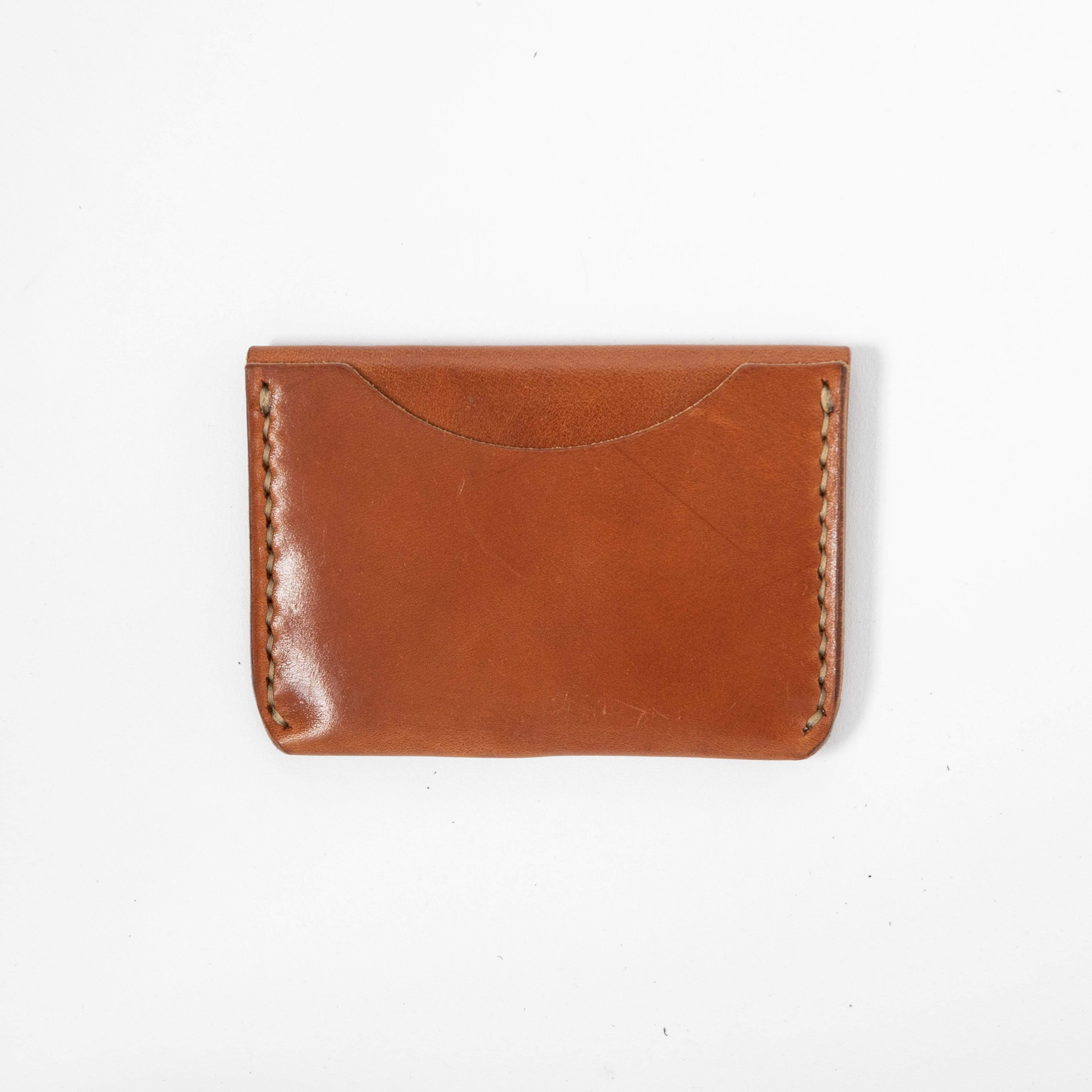 Buck Brown Flap Wallet- mens leather wallet - handmade leather wallets at KMM & Co.