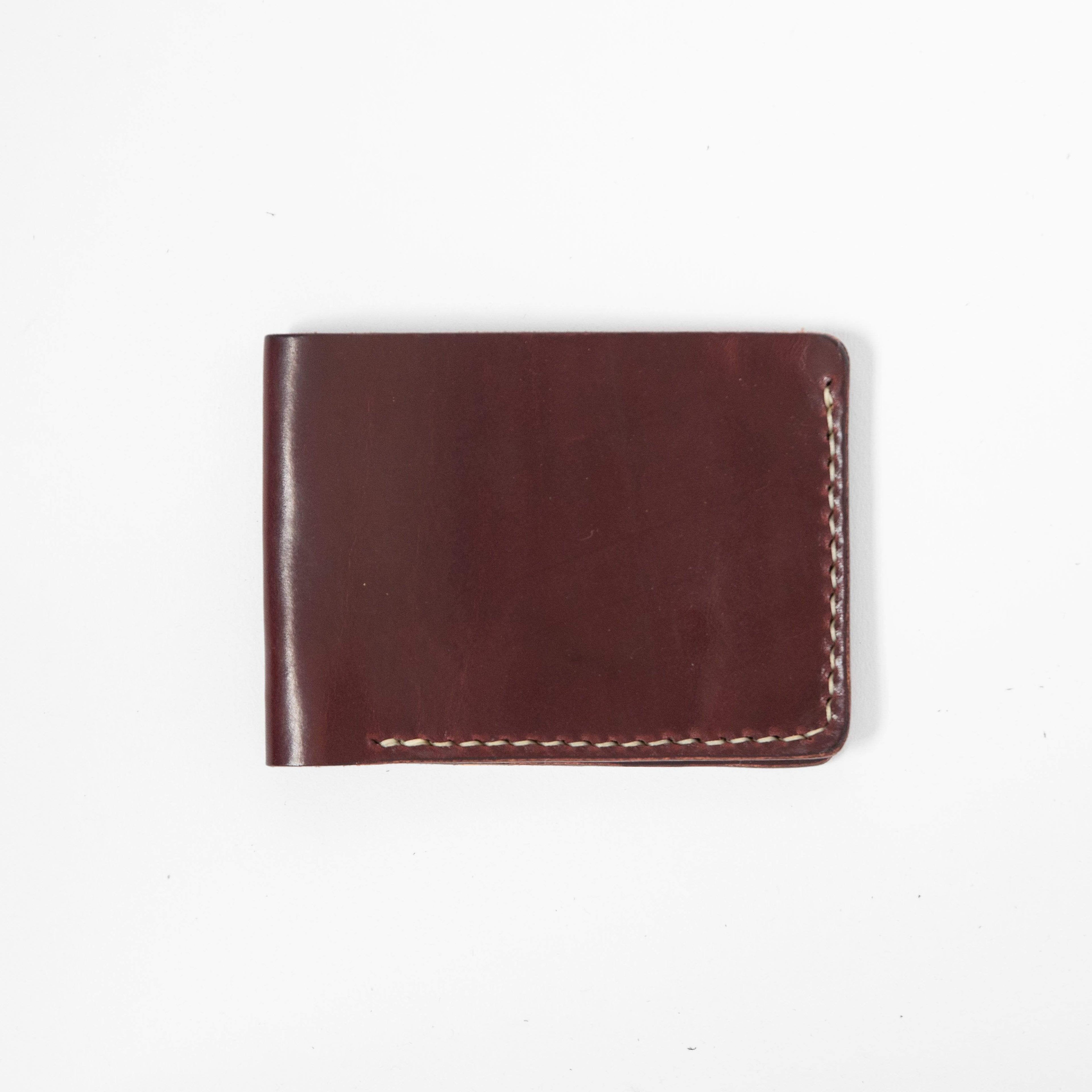 Burgundy Billfold- leather billfold wallet - mens leather bifold wallet - KMM &amp; Co.