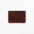 Burgundy Card Case- mens leather wallet - leather wallets for women - KMM & Co.
