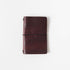 Burgundy Chromexcel Travel Notebook- leather journal - leather notebook - KMM & Co.