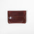 Burgundy Flap Wallet- mens leather wallet - handmade leather wallets at KMM & Co.