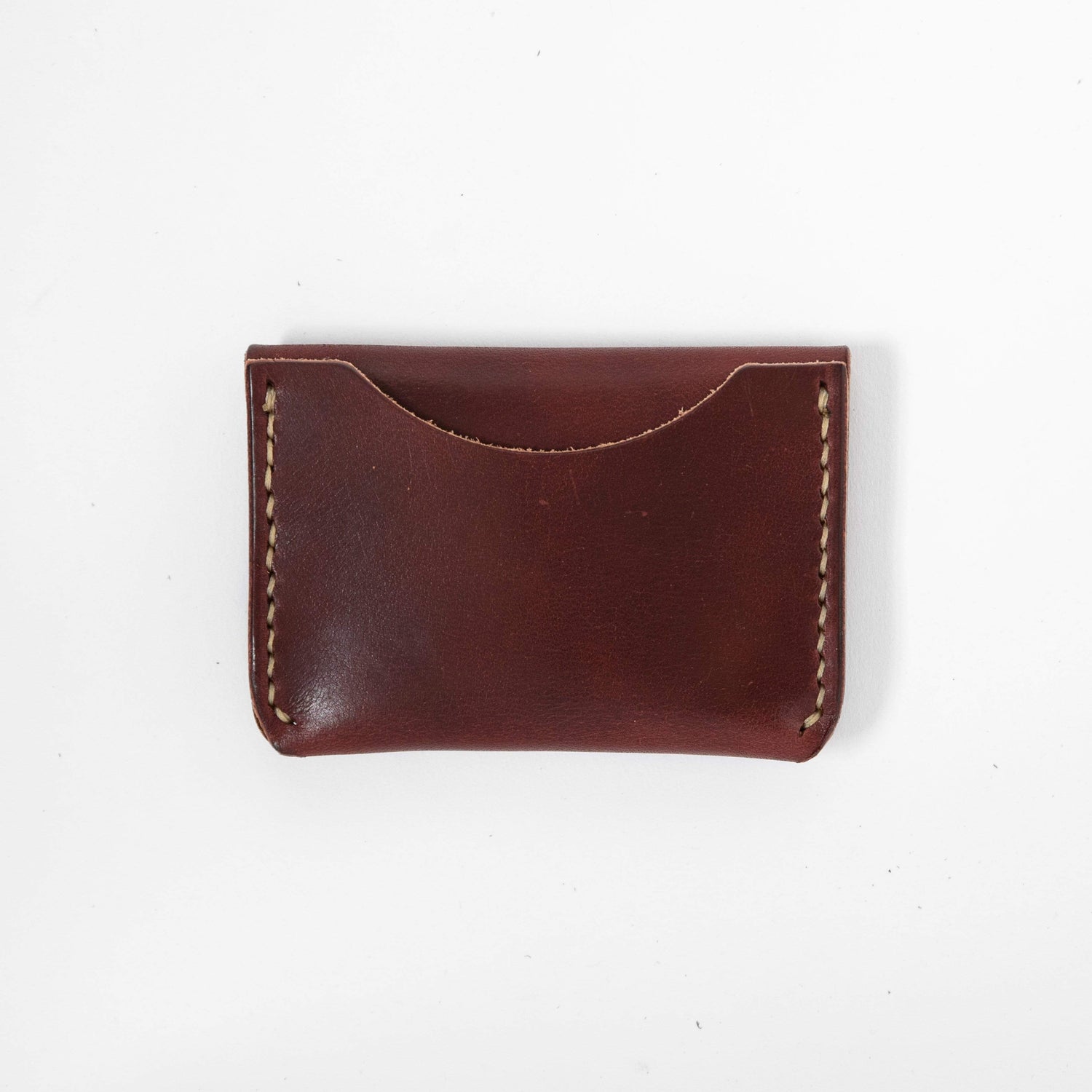 Burgundy Flap Wallet- mens leather wallet - handmade leather wallets at KMM & Co.