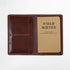 Burgundy Notebook Wallet- leather notebook cover - passport holder - KMM & Co.
