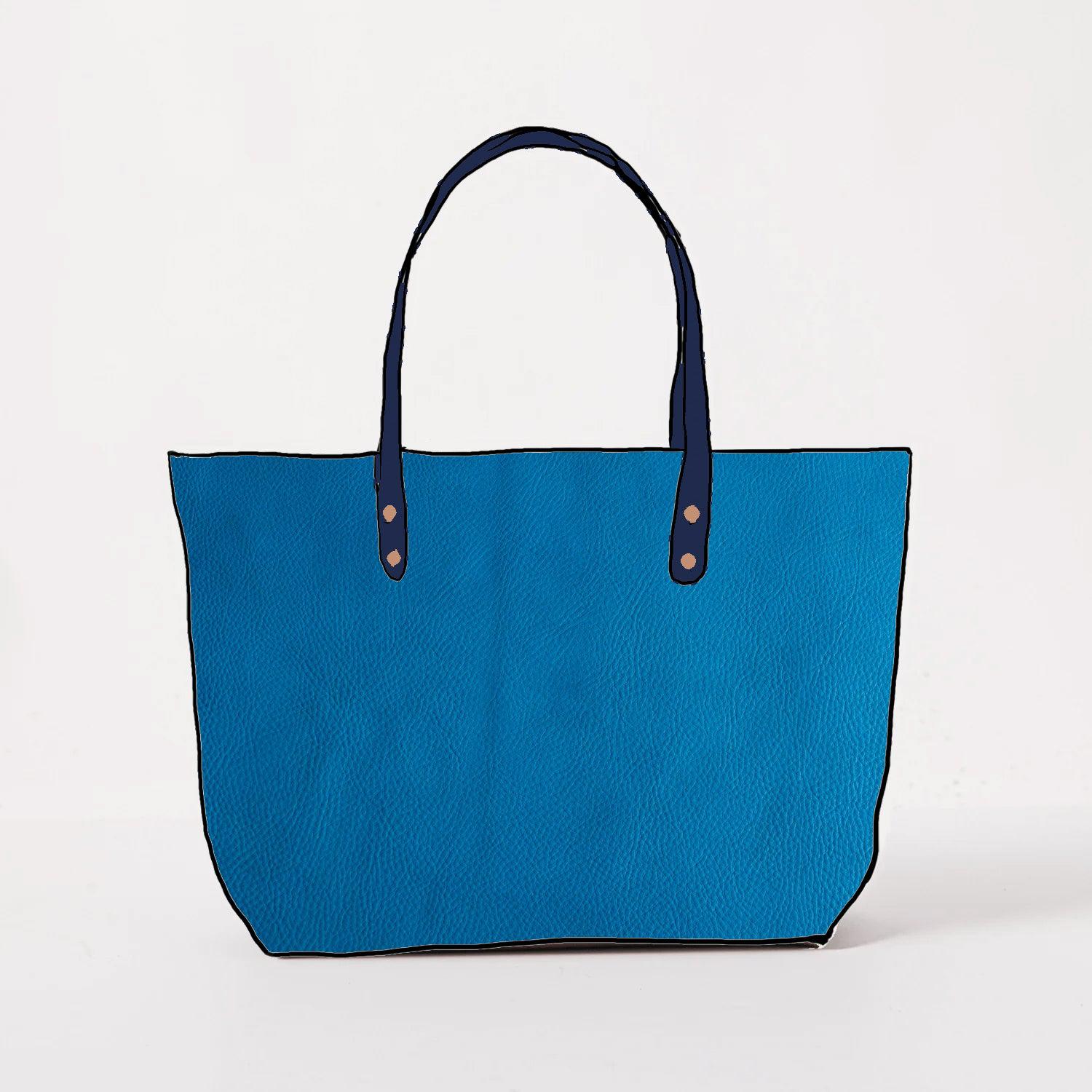 Cerulean Cypress East West Tote